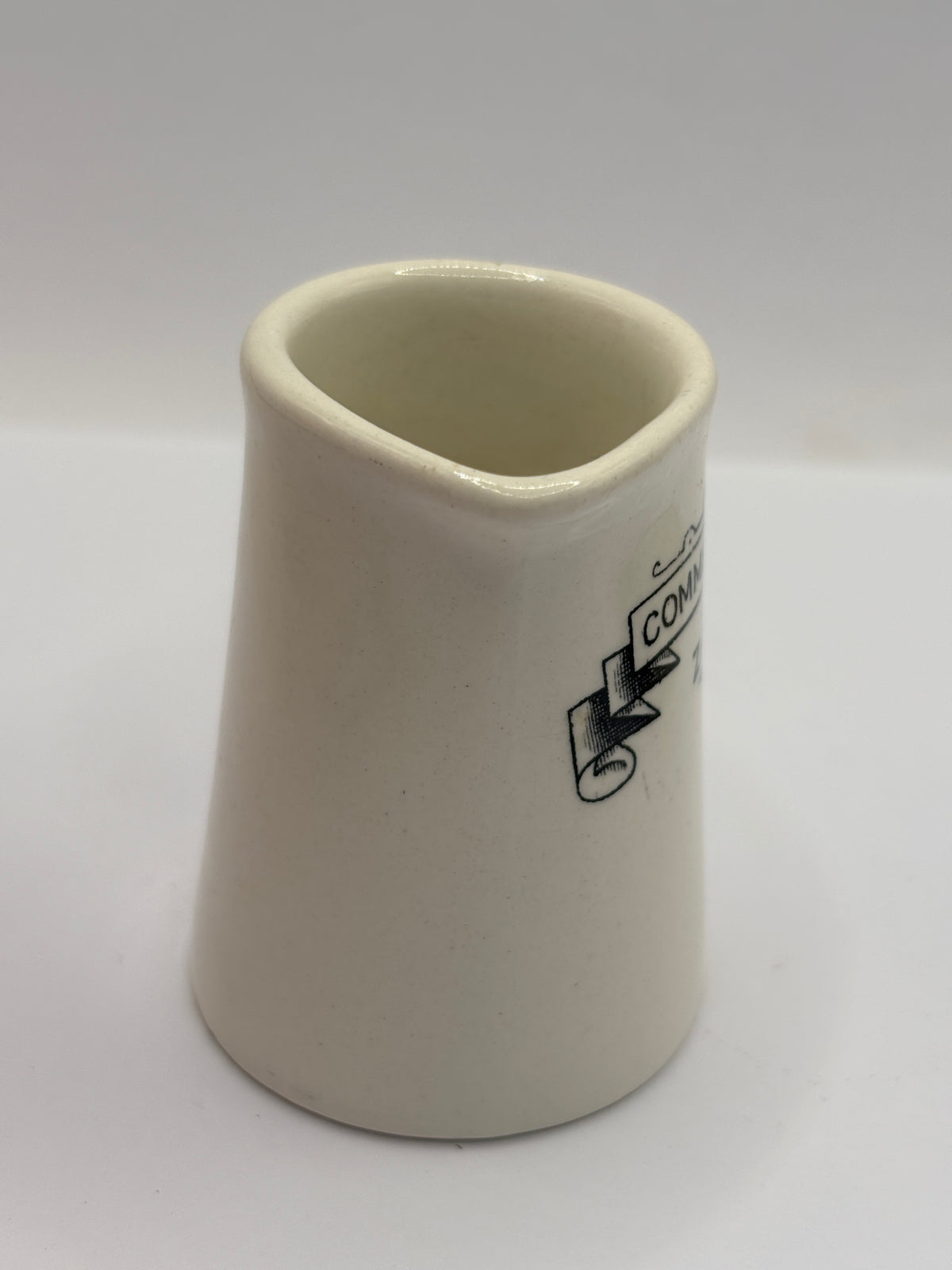 Old advertising creamer jug, Commercial hotel