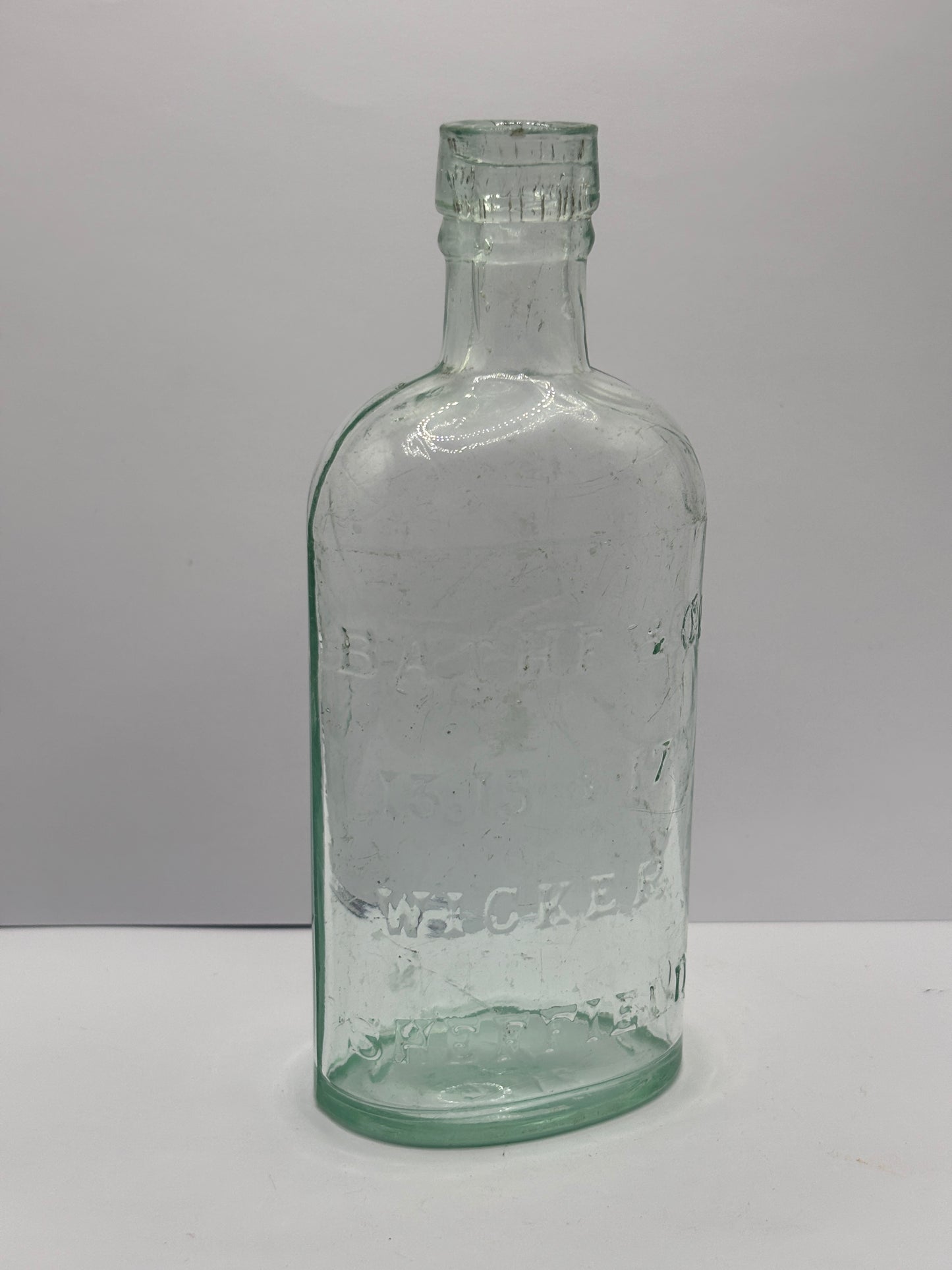 Old sheffield spirit flask,Bathe & Co Wicker Sheffield