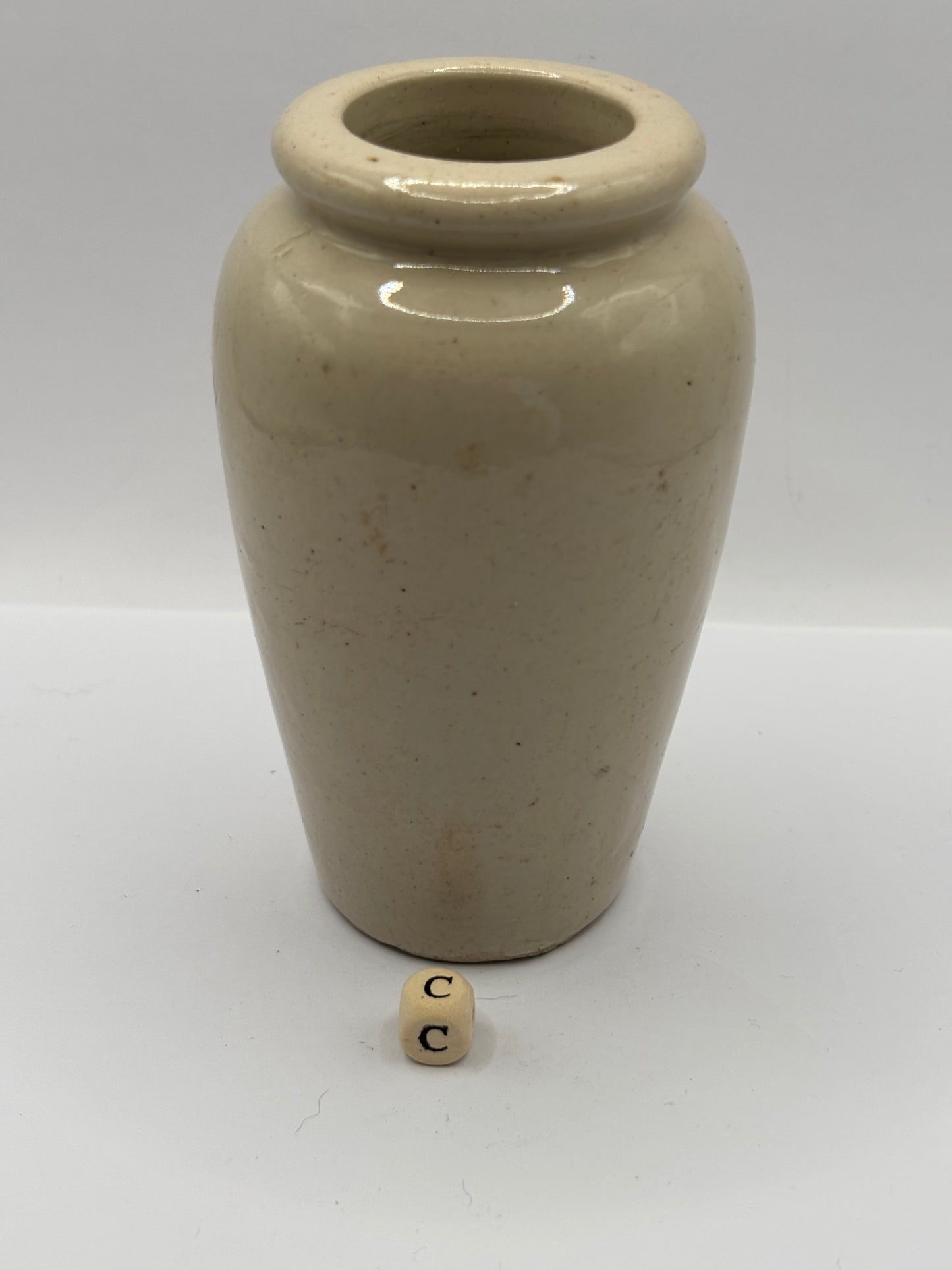 Old advertising cream pot, Galloway creamery Stranraer (c)