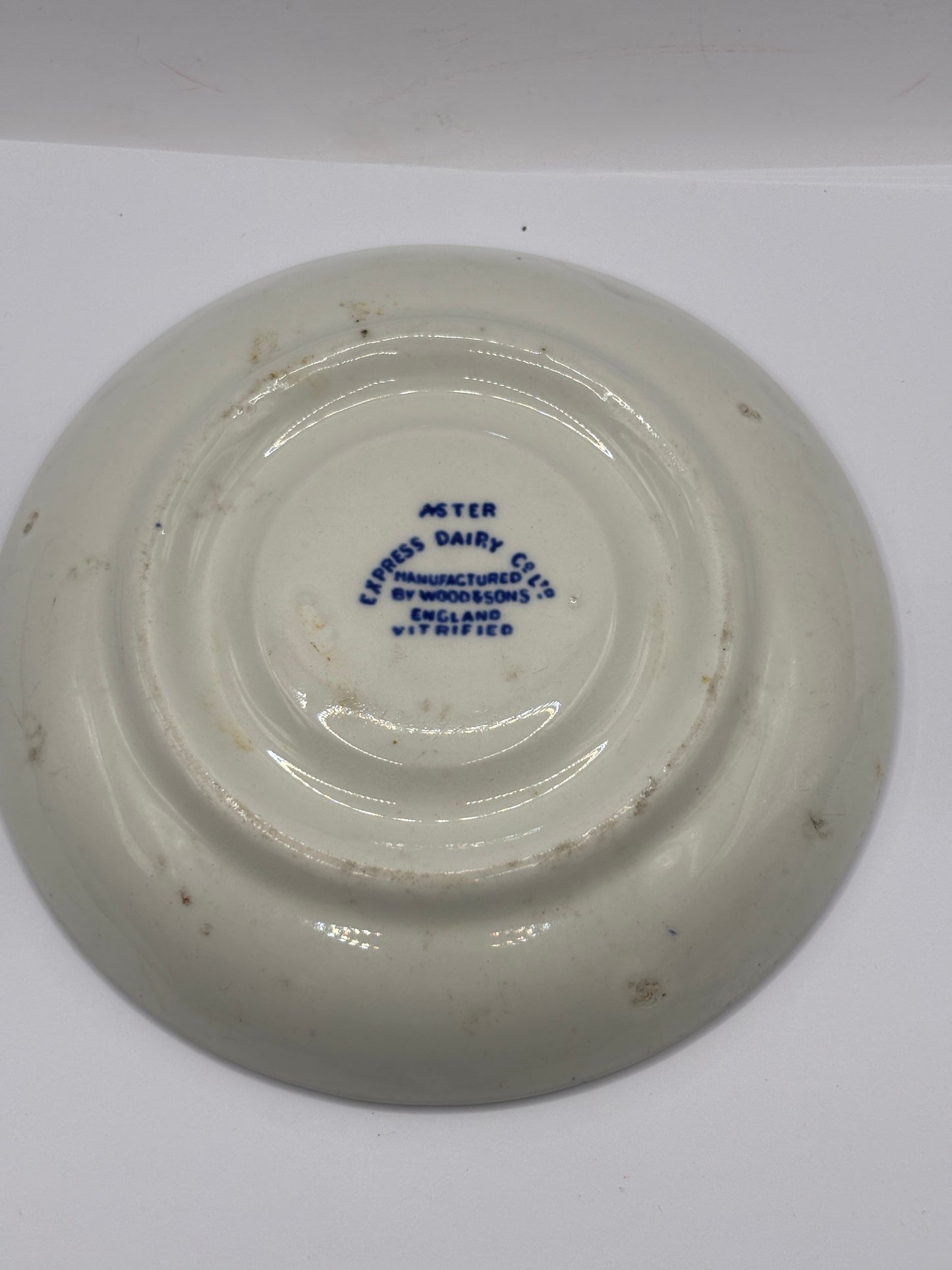Old English saucer/plate. Express dairy Co