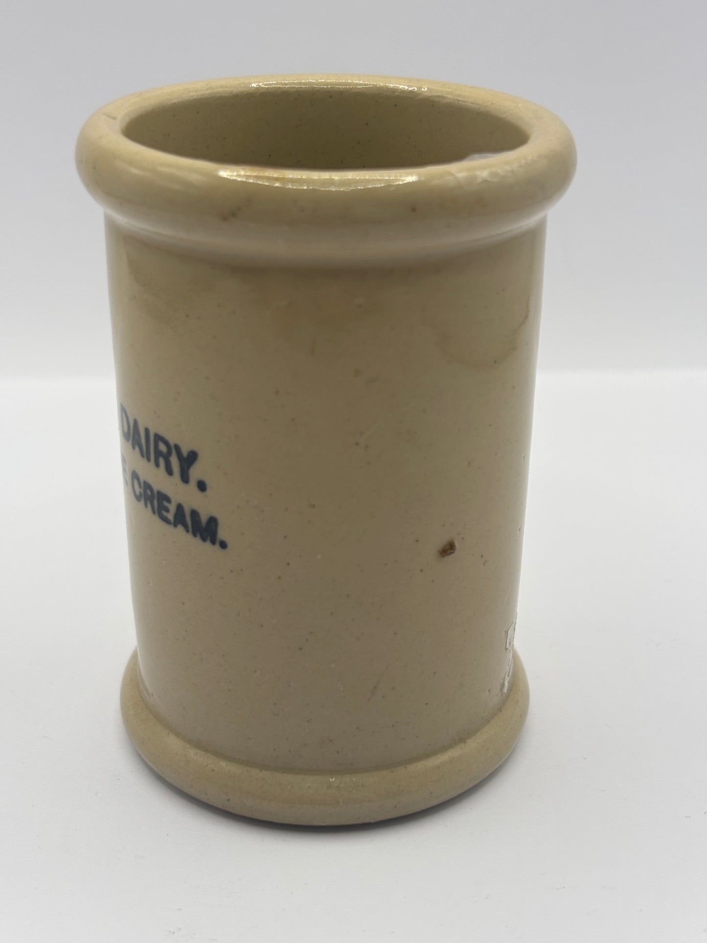 Old advertising cream pot, Grays pure Devonshire cream 8.5cms