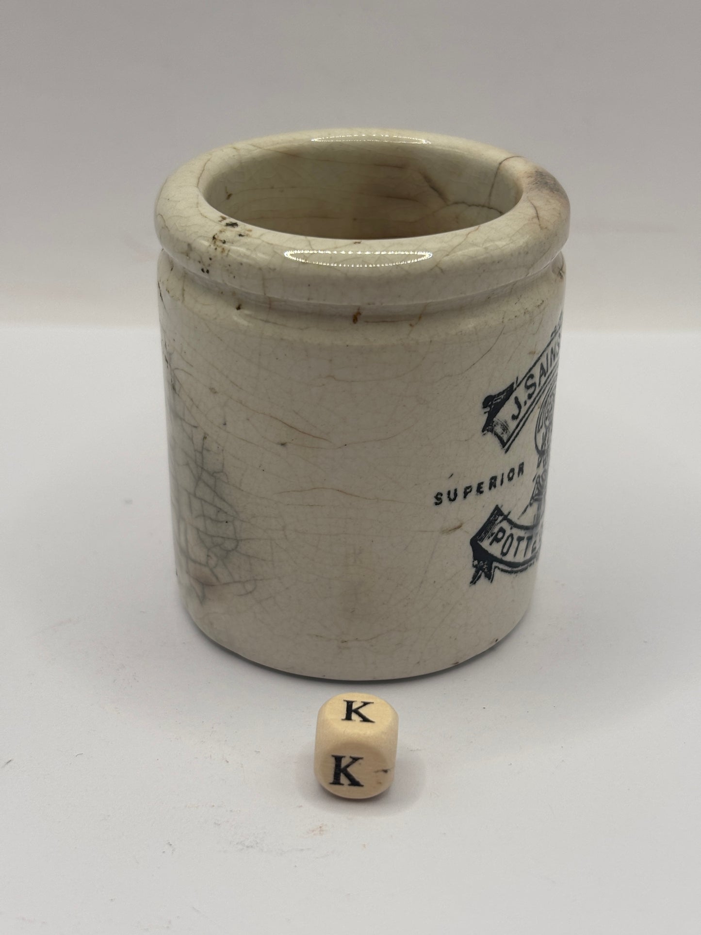 Old sainsburys advertising pot, home made potted meats (k)