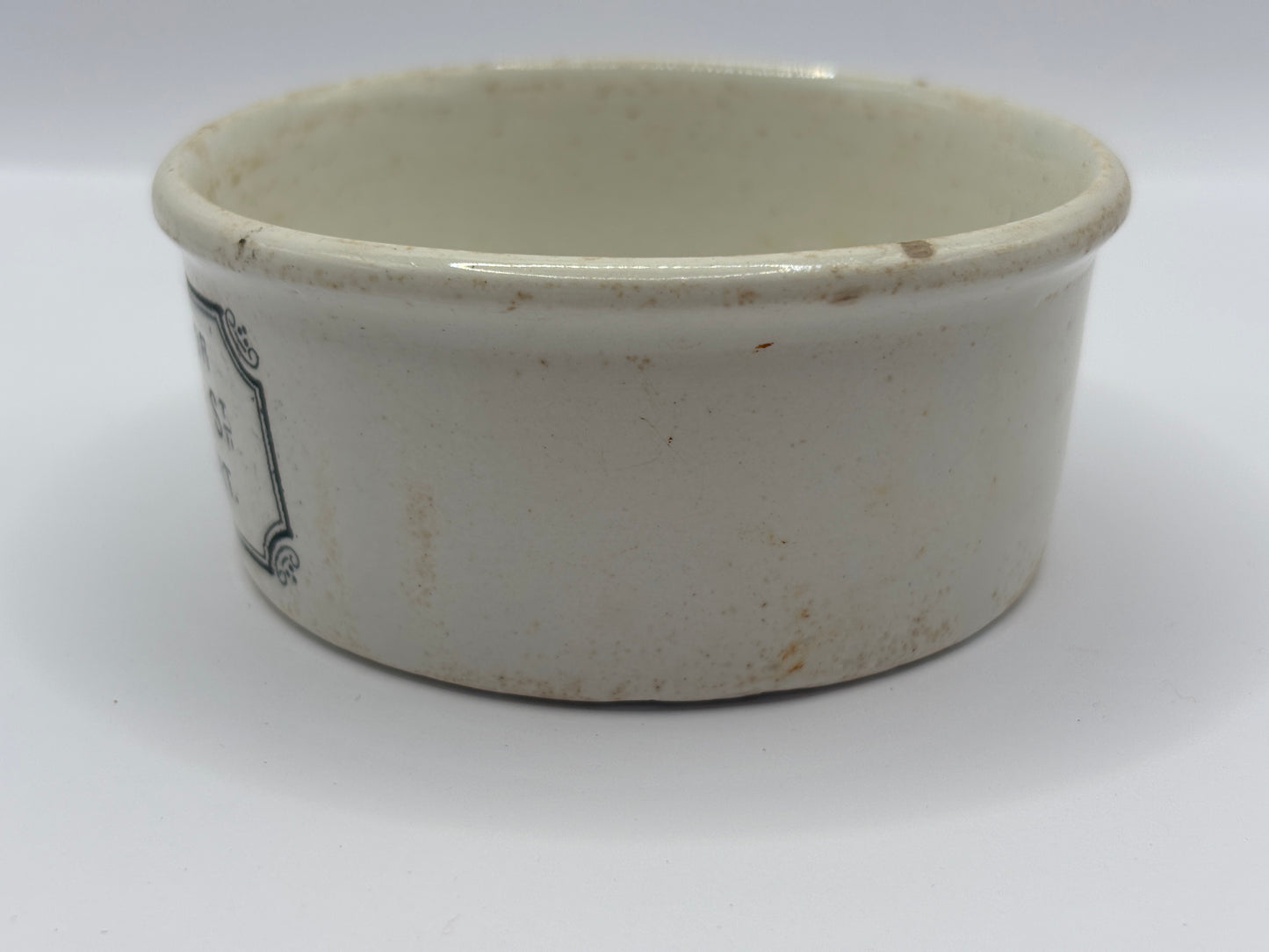 Old Mrs moors advertising meat paste pot