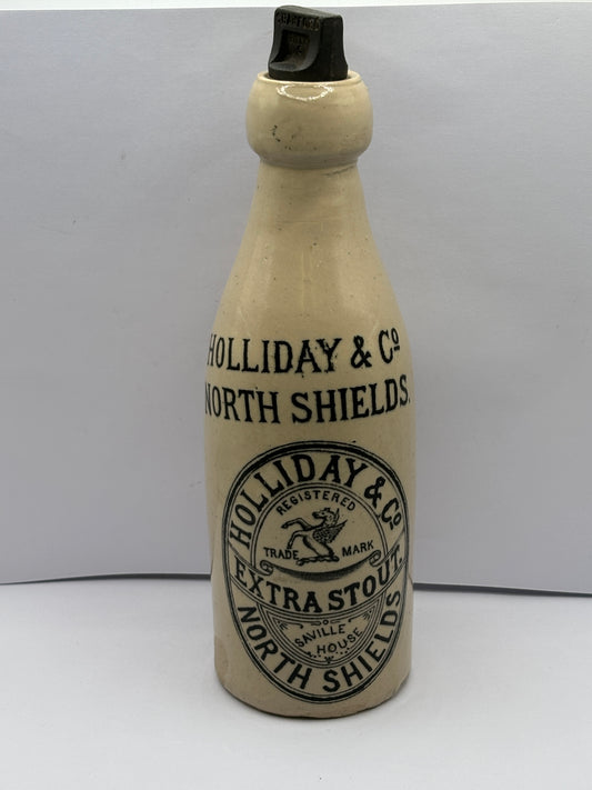 Old North sheilds stout bottle, Holliday & Co