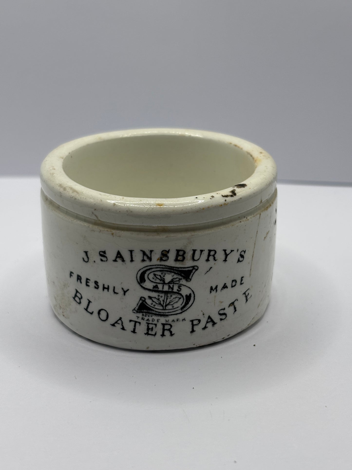 Old sainsburys advertising bloater paste pot