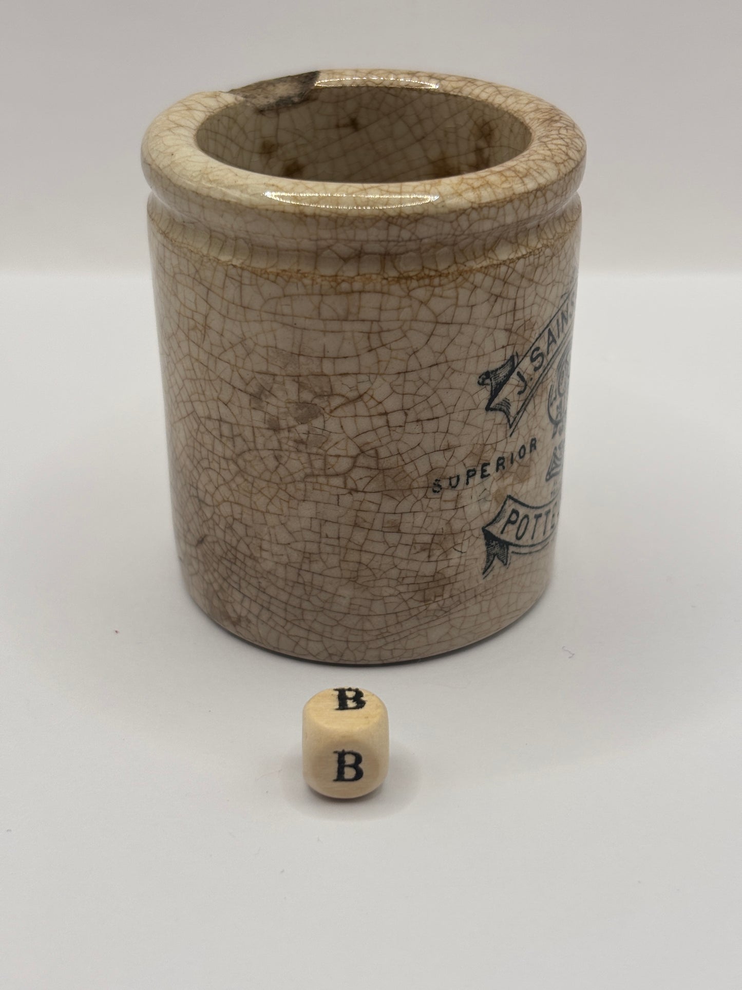 Old sainsburys advertising pot, potted meats (B)