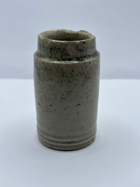 Small old stoneware pot