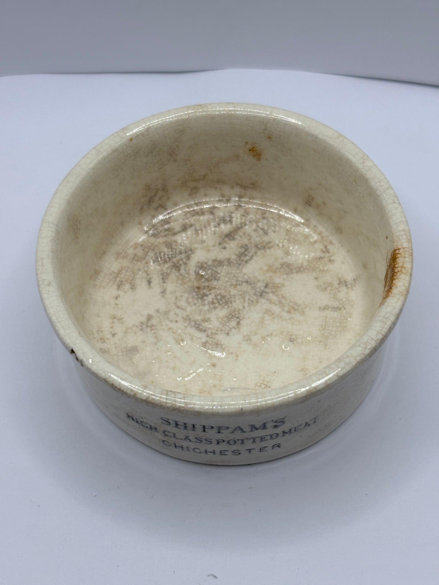 Shippams advertising meat paste pot