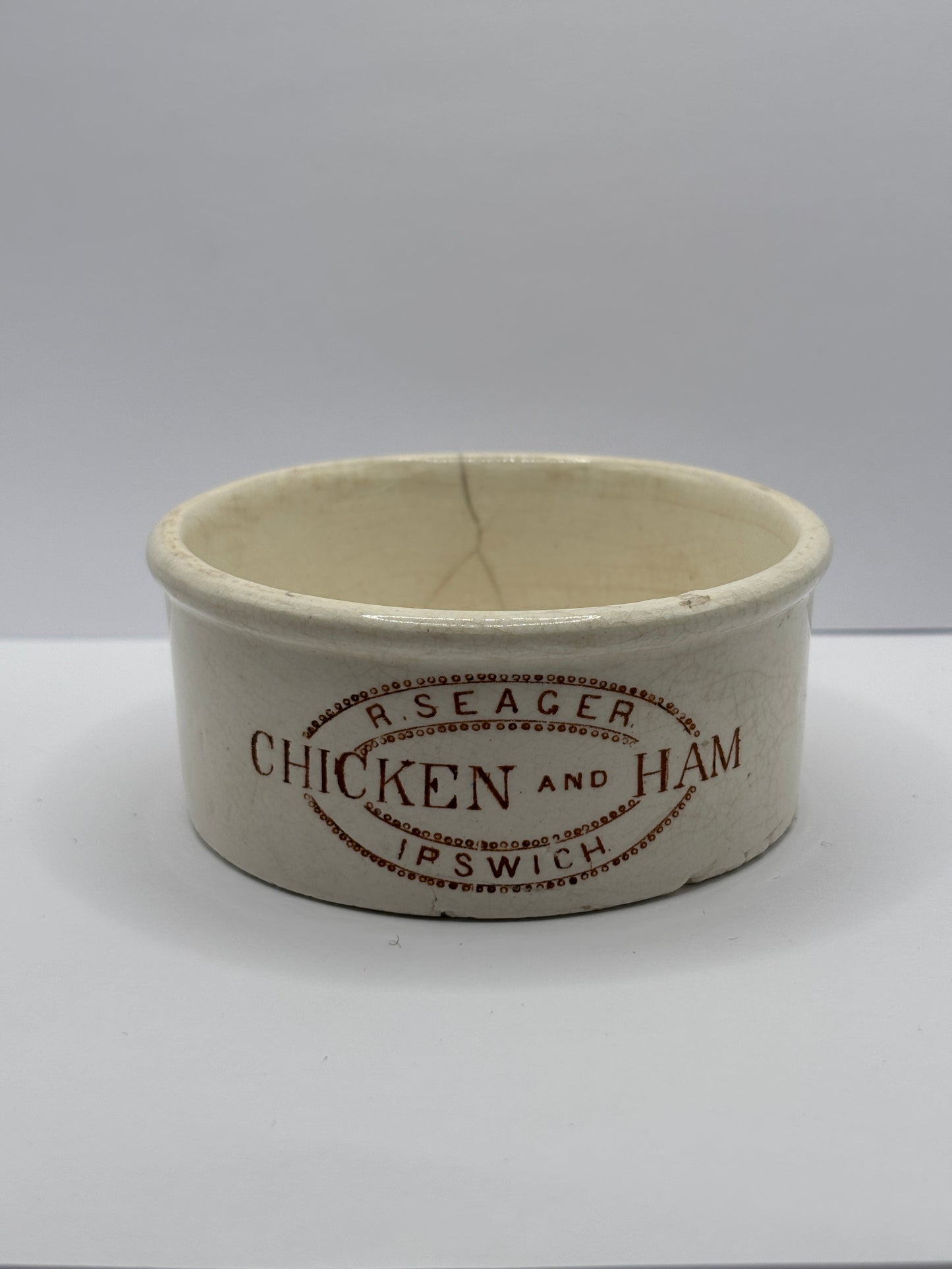 Old seagers meat paste pot, chicken & ham
