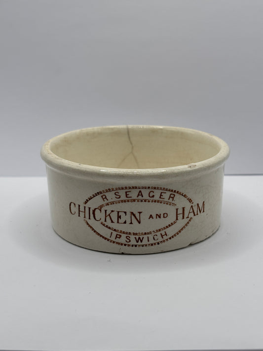 Old seagers meat paste pot, chicken & ham