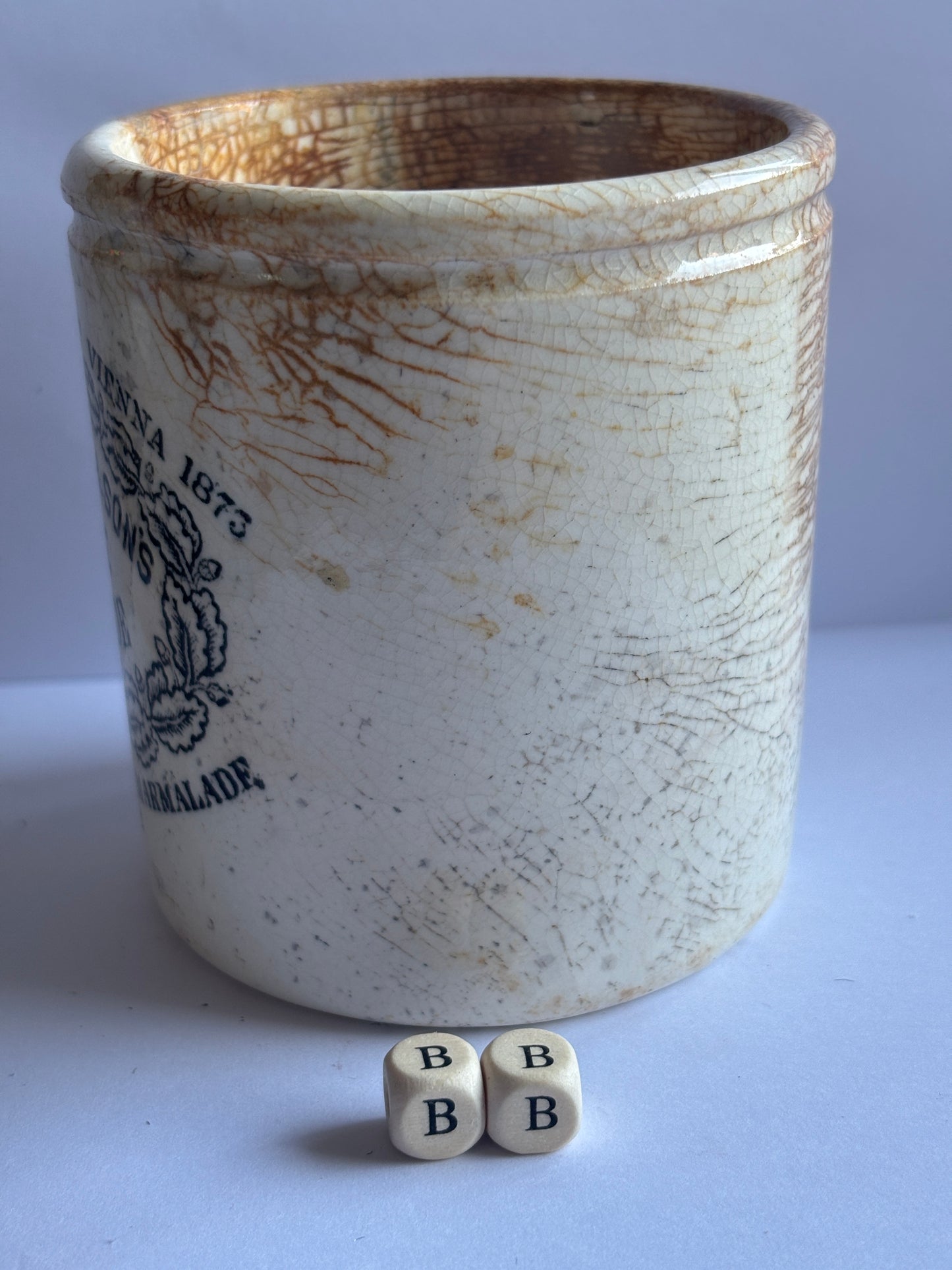 Old 1lb James Keiller dundee marmalade jar (BB)