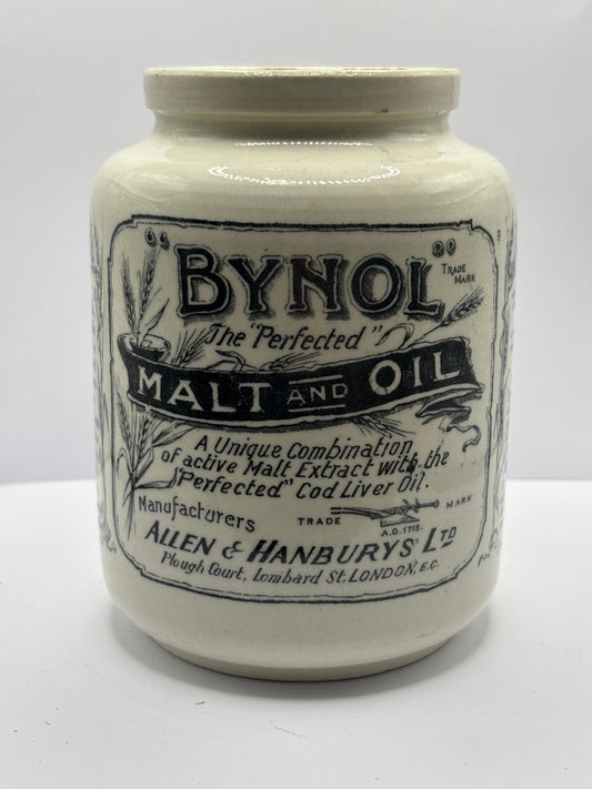 Old Bynol advertising jar