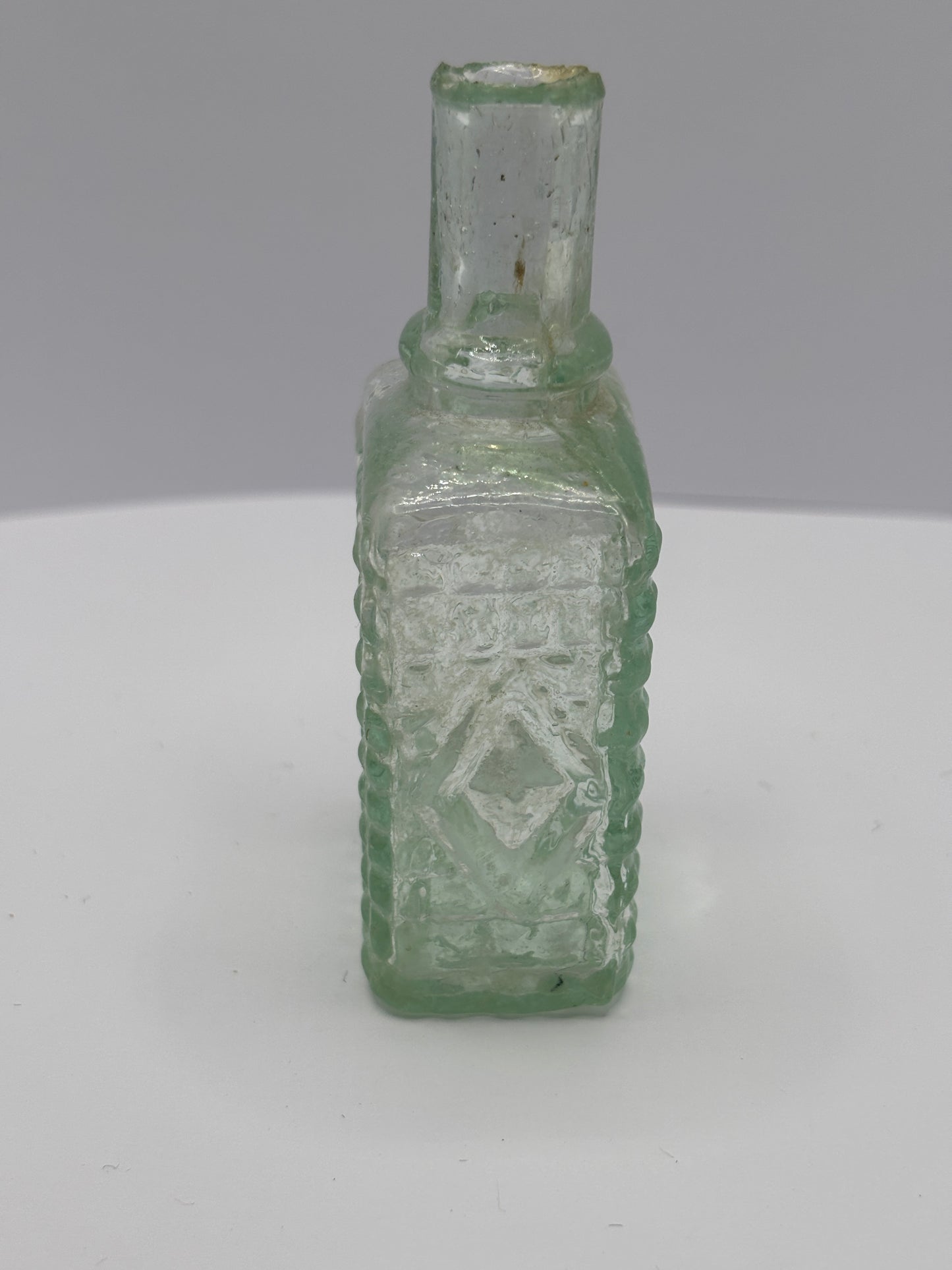 Old early glass scent bottle