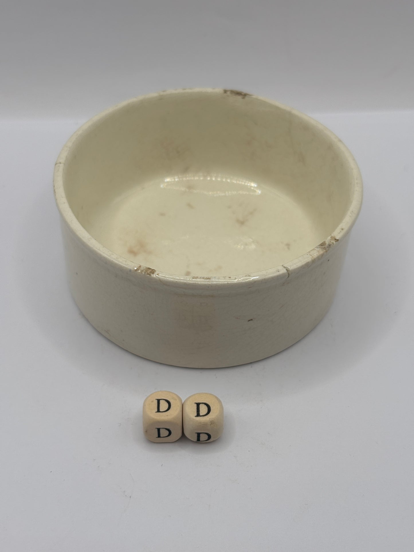 Old seager advertising meat paste pot. Home made meat paste (DD)