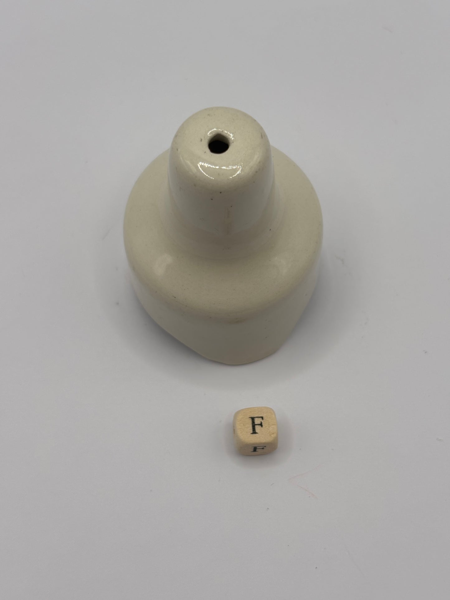 Vintage stoneware pie funnel (F)