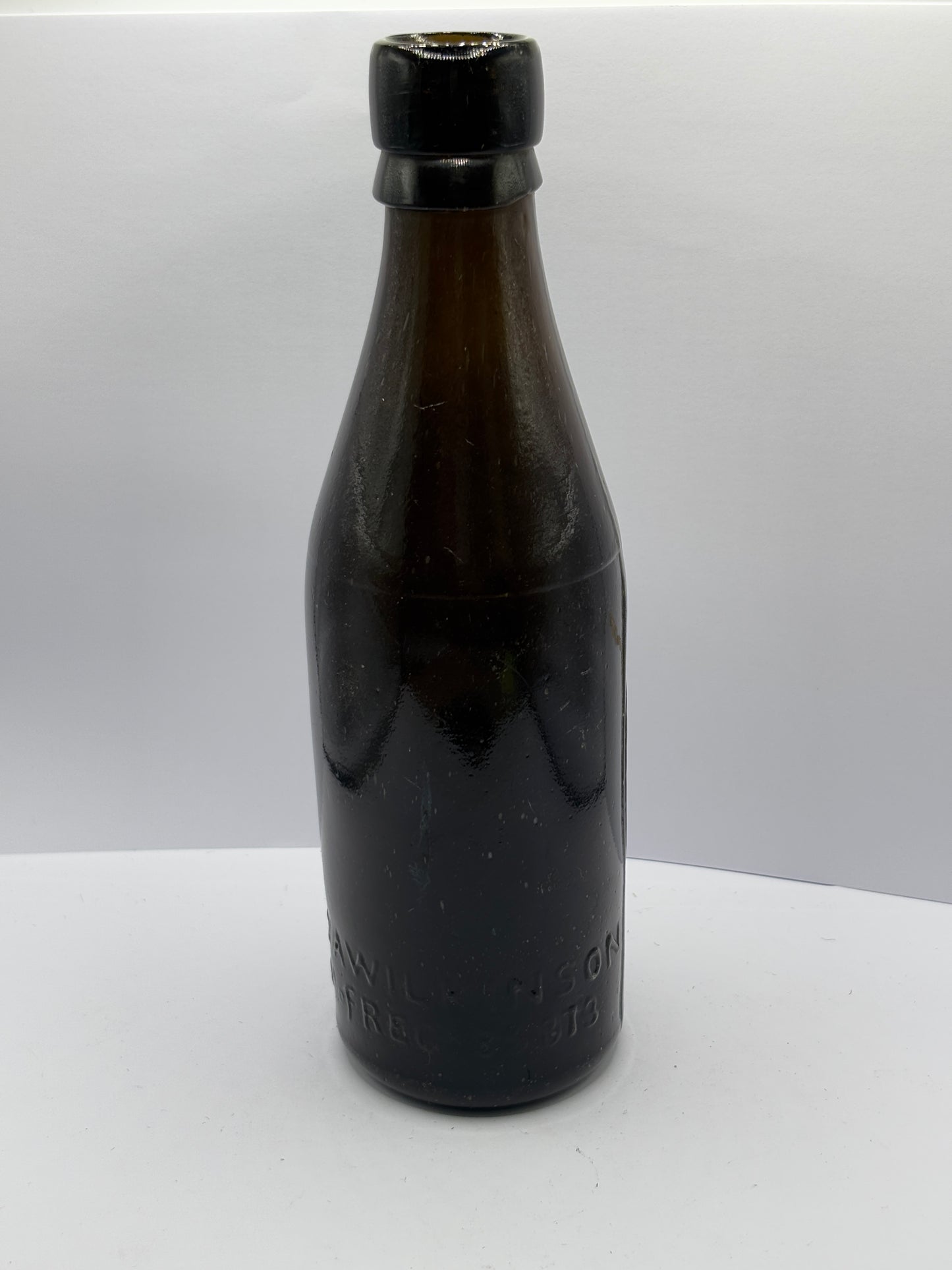 Old North Sheilds pictorial beer bottle, W.A Wilkinson