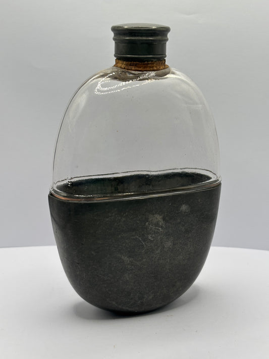 Old glass flask