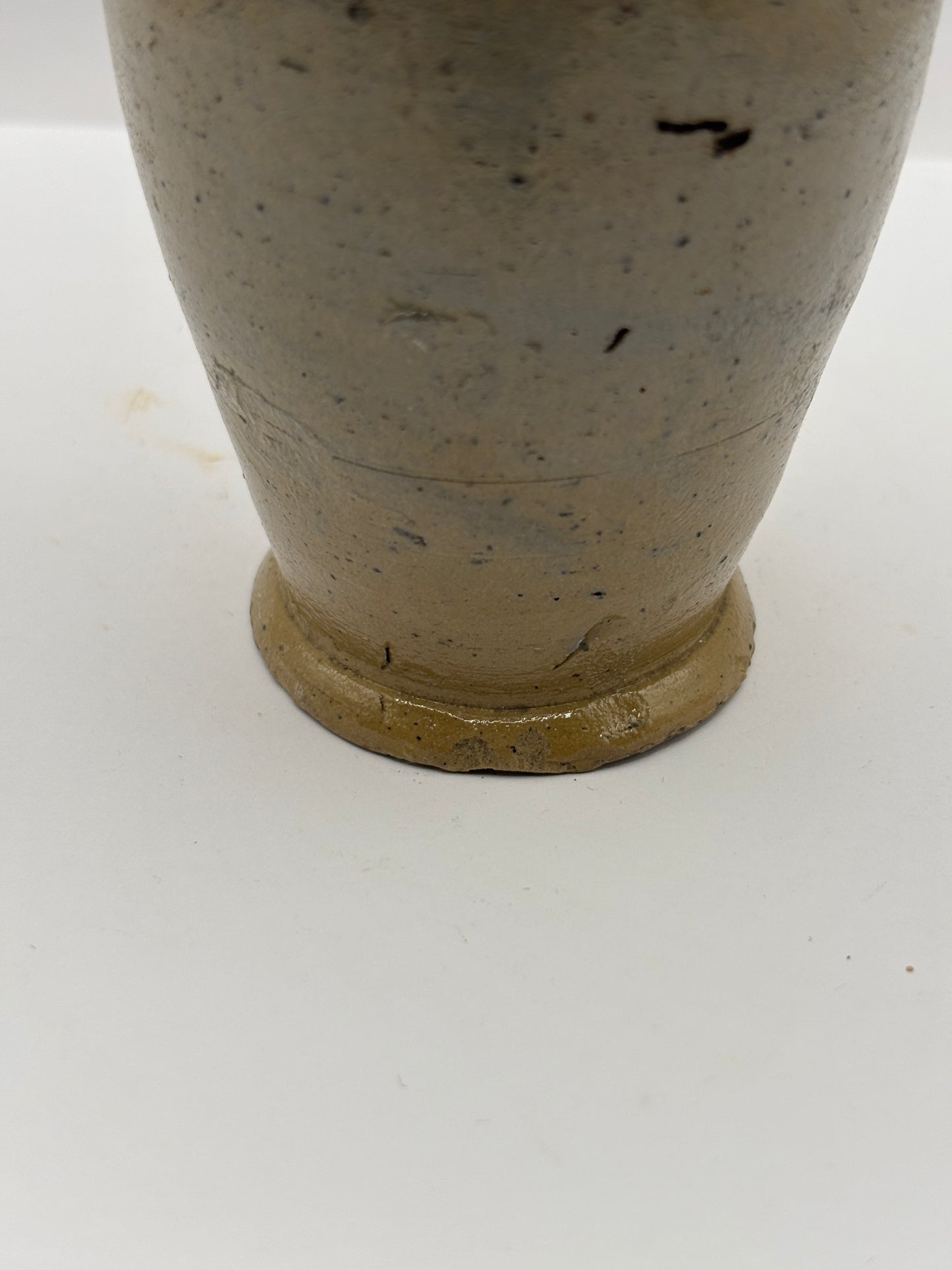 Old early stoneware jar/ vase chipped