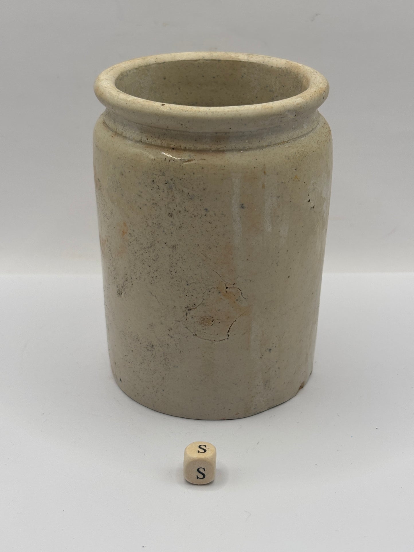 Old 1lb rolled top stoneware marmalade pot (s)