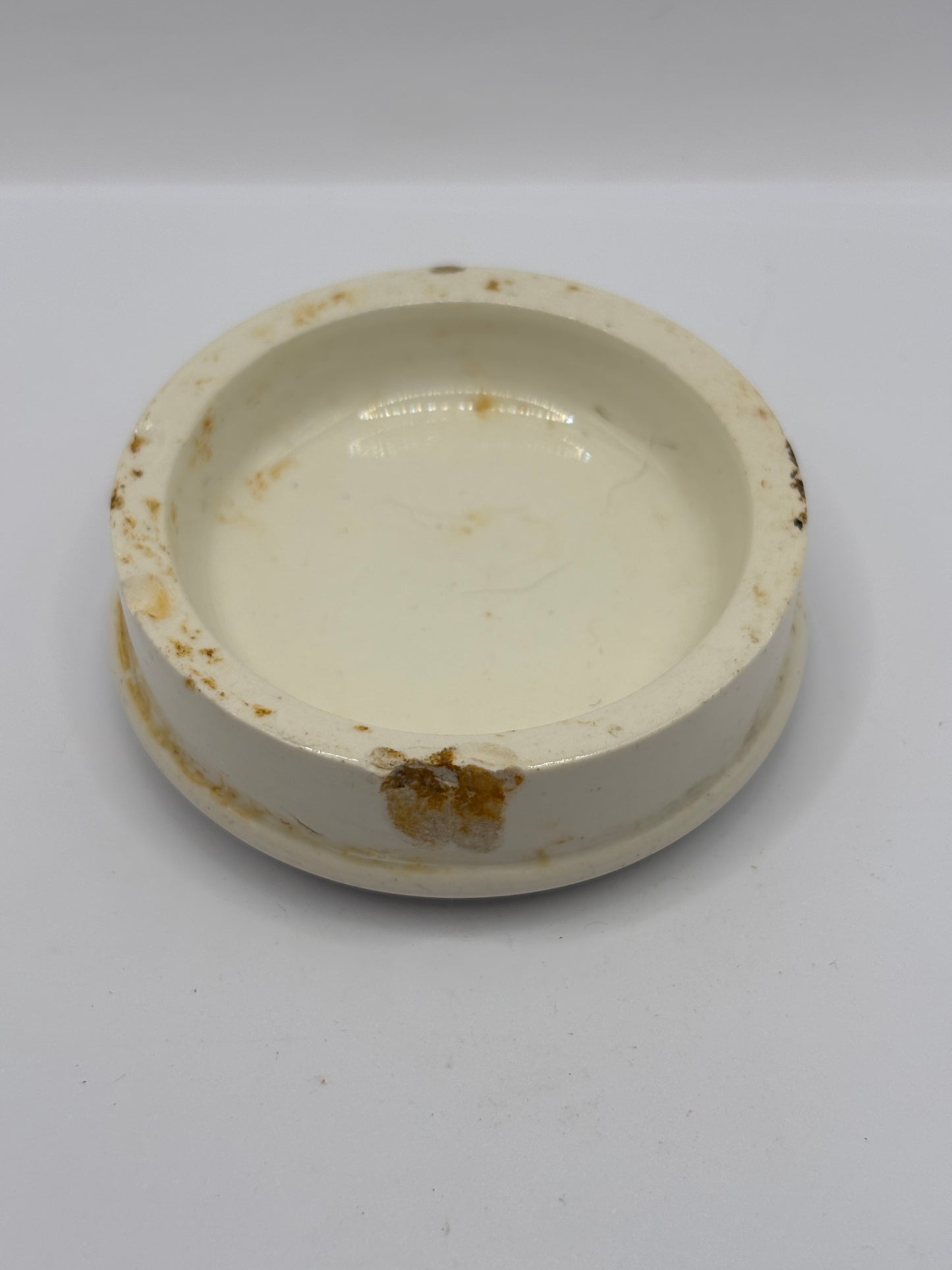 old advertising lid, Woods areca nut toothpaste