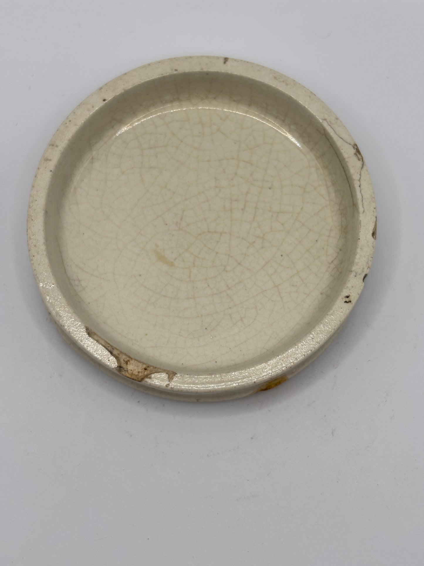 Old advertising lid, Cherry tooth paste. Damaged