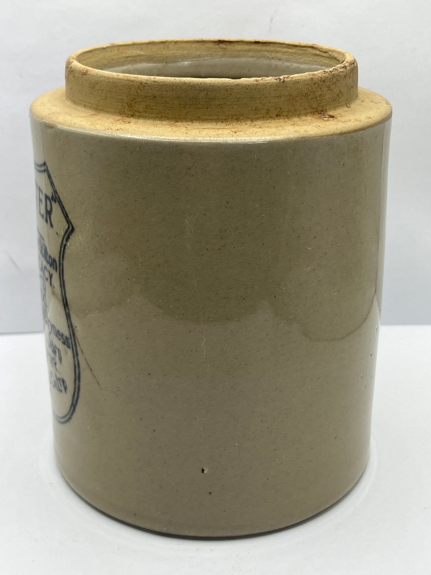 Stilester stoneware cheese jar