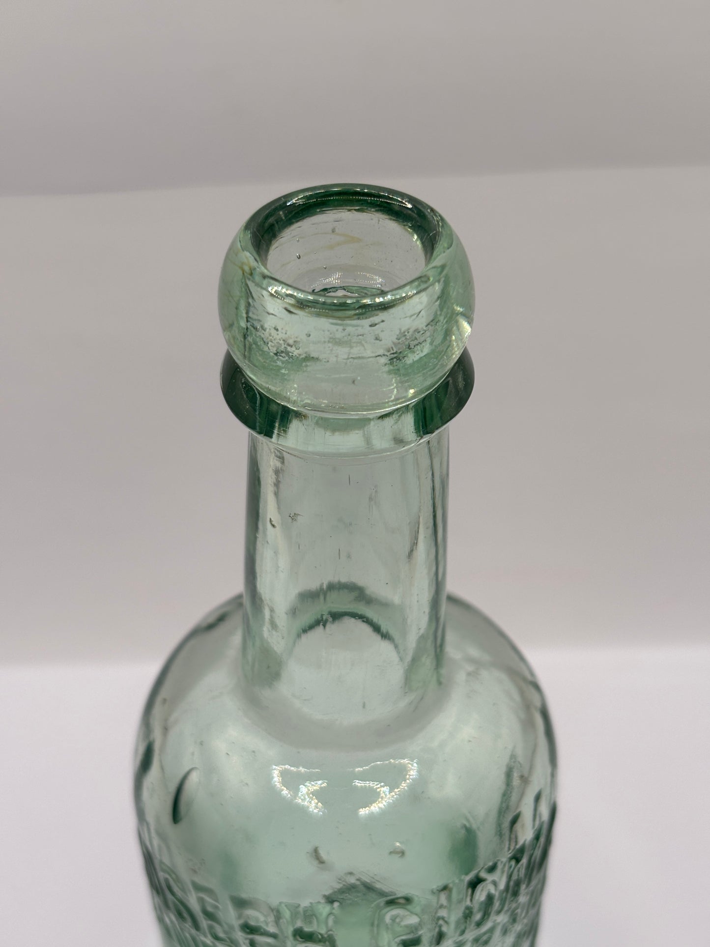 Old advertising beer bottle, King Canute, Joseph Gidman, Manchester