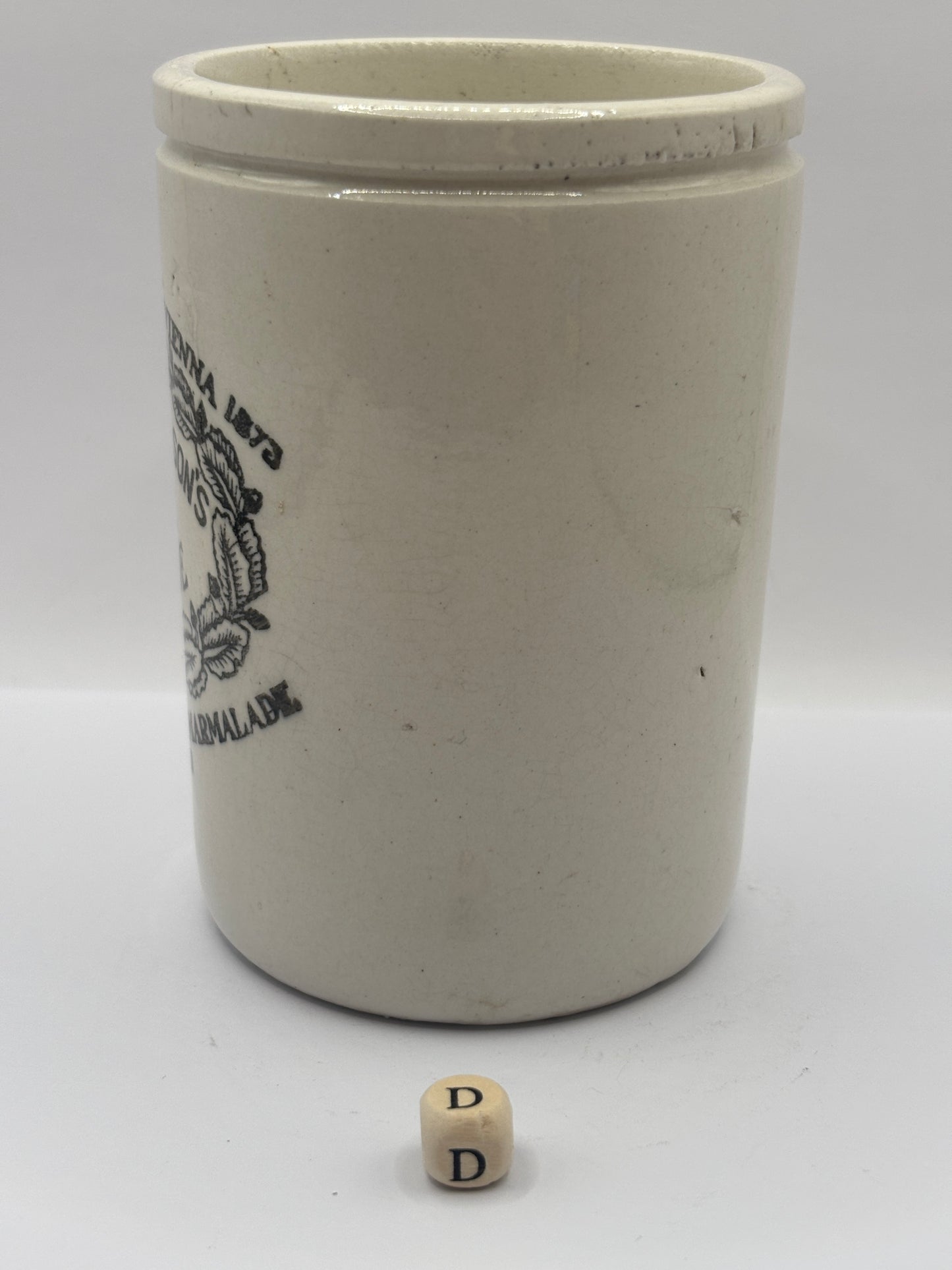 Old 1lb James Keiller Dundee marmalade Jar (D)