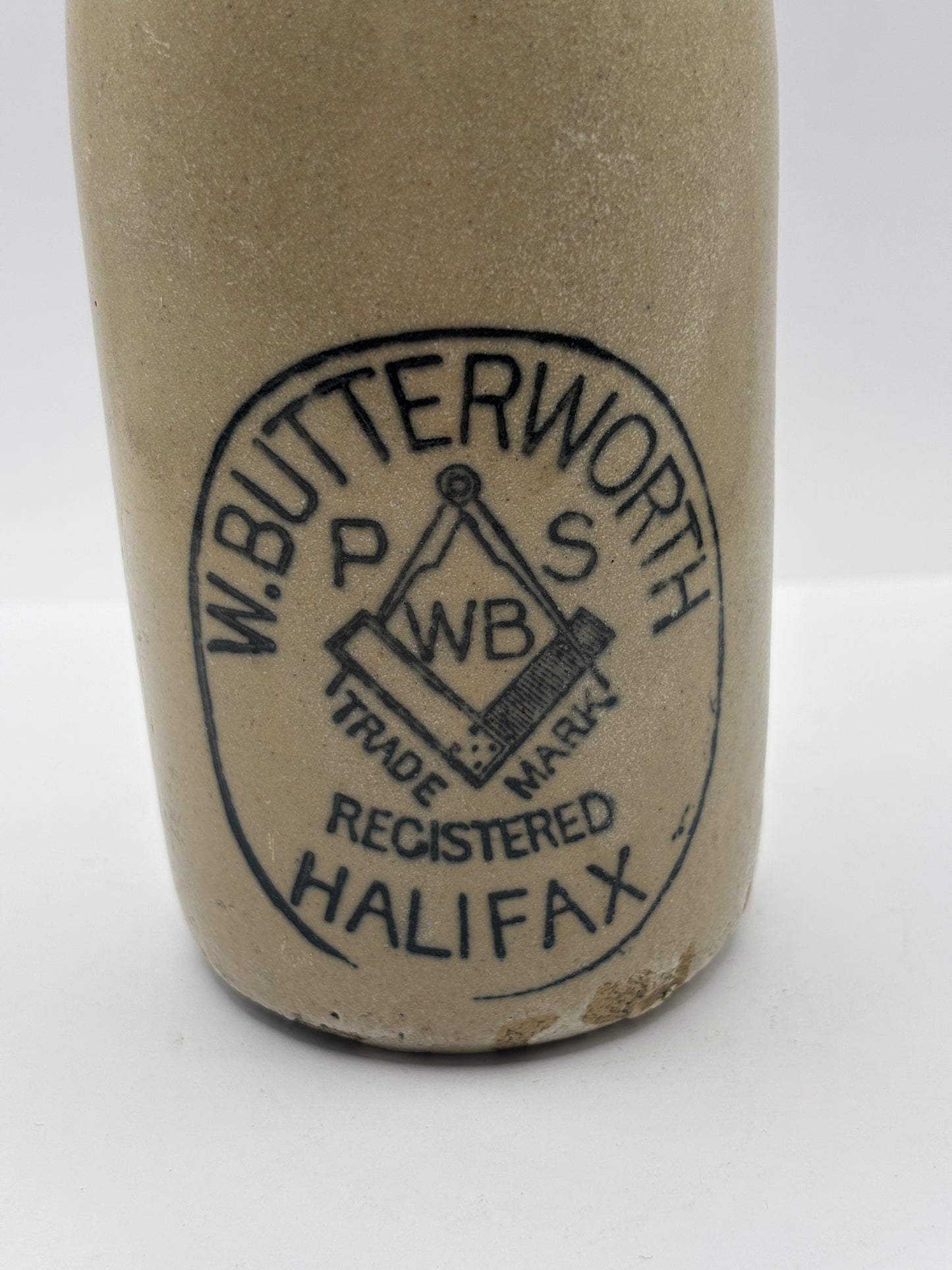 Old Halifax ginger beer bottle, W.Butterworth