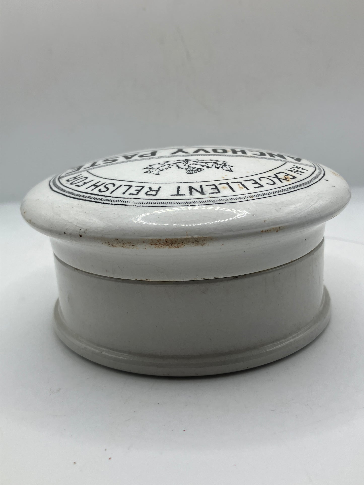 Advertising lid & base, anchovy paste