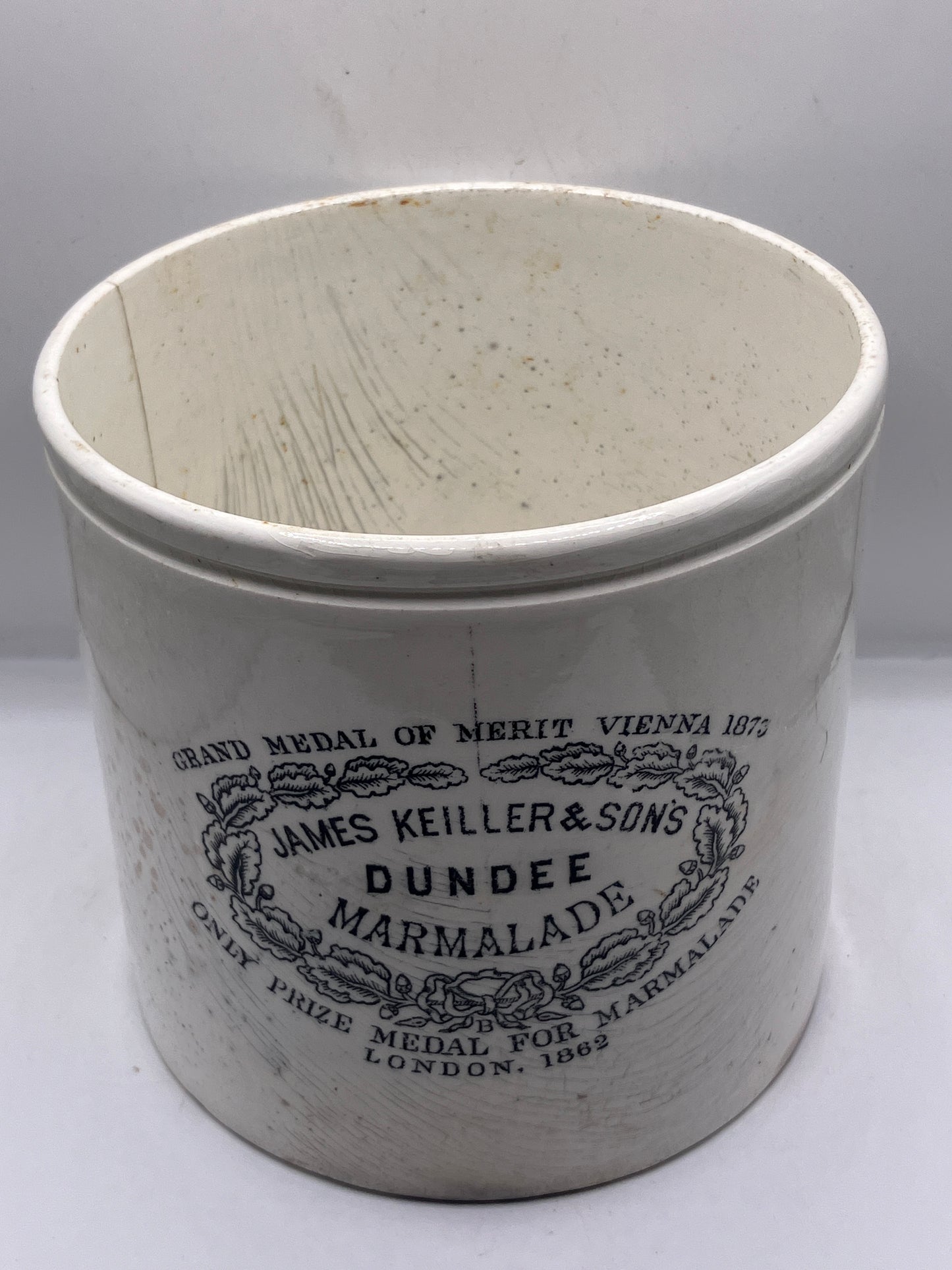 4lb large James Keiller Dundee marmalade jar, RARE size