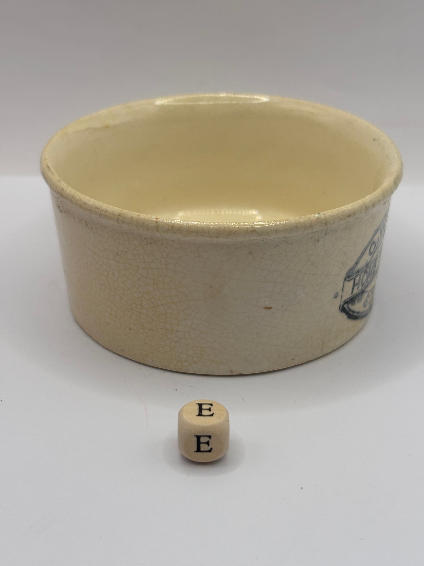 Old Plumtree advertising meat paste pot (E)