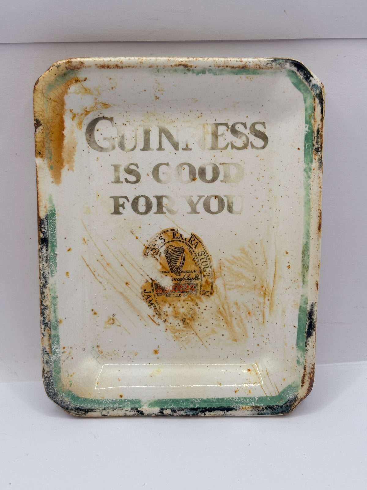 Old small advertising tray/ dish. Guiness