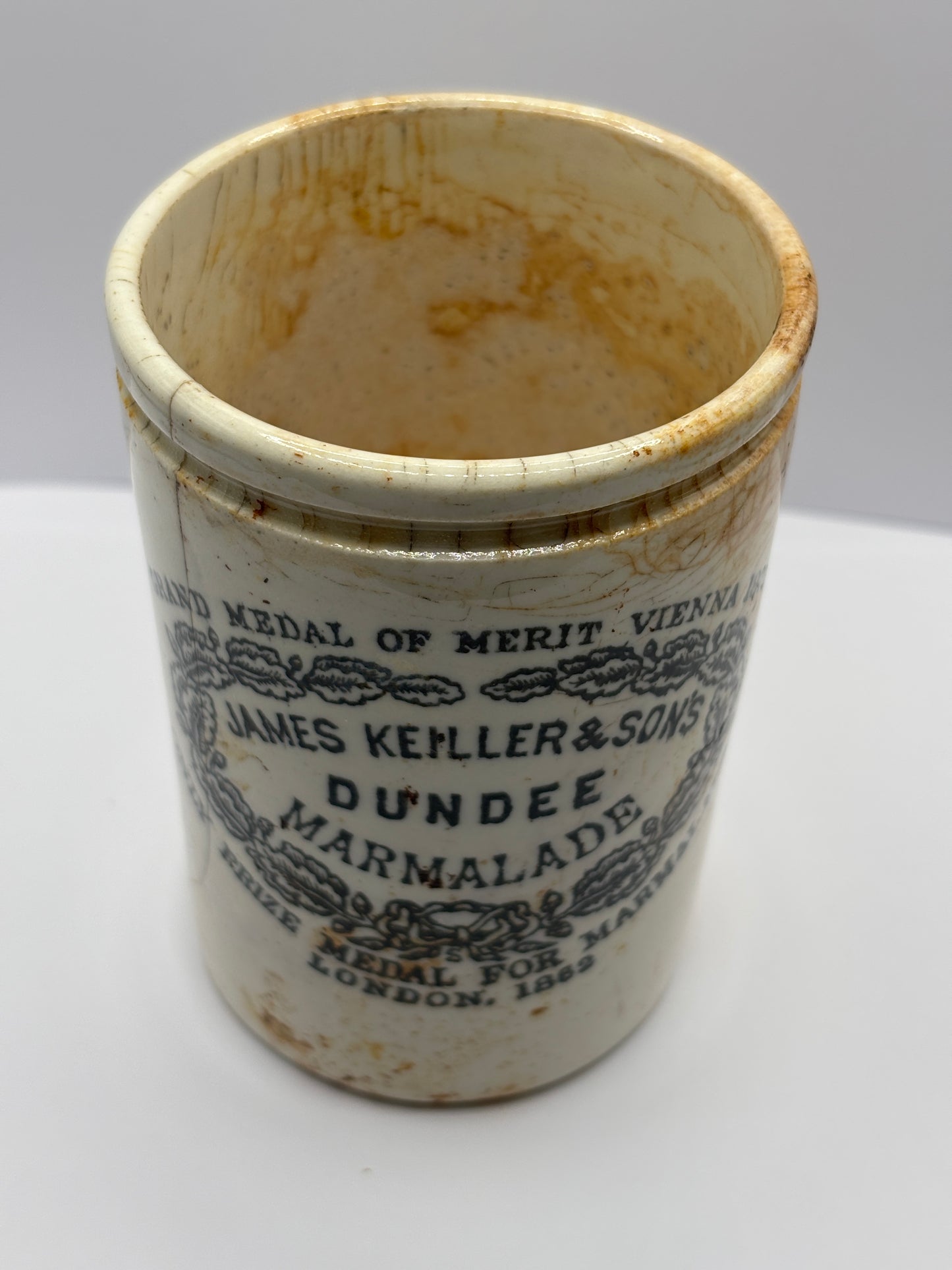 Old 1lb James Keiller Dundee marmalade jar