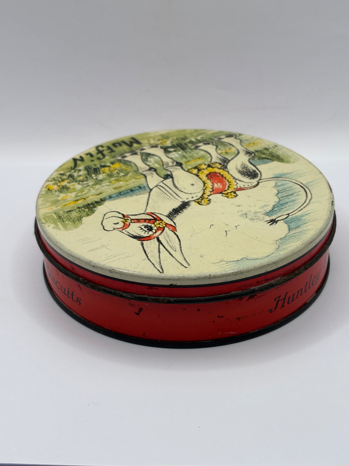 Old advertising tin, Palmers biscuits