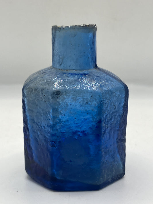 Blue ink bottle