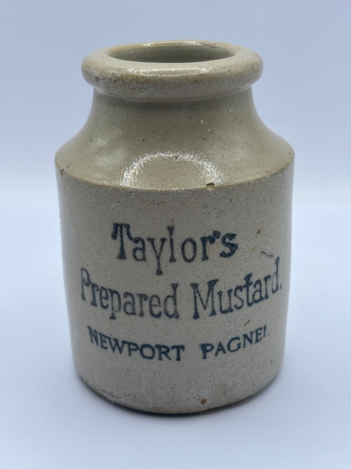 Old advertising jar, Taylors prepared mustard. 8cms