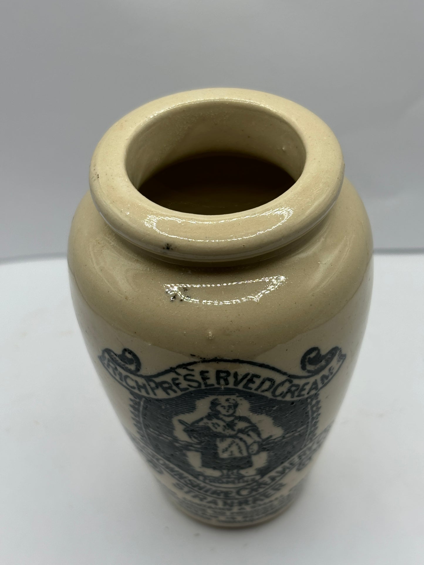 Stranraer rich preserved cream pot, milk maid