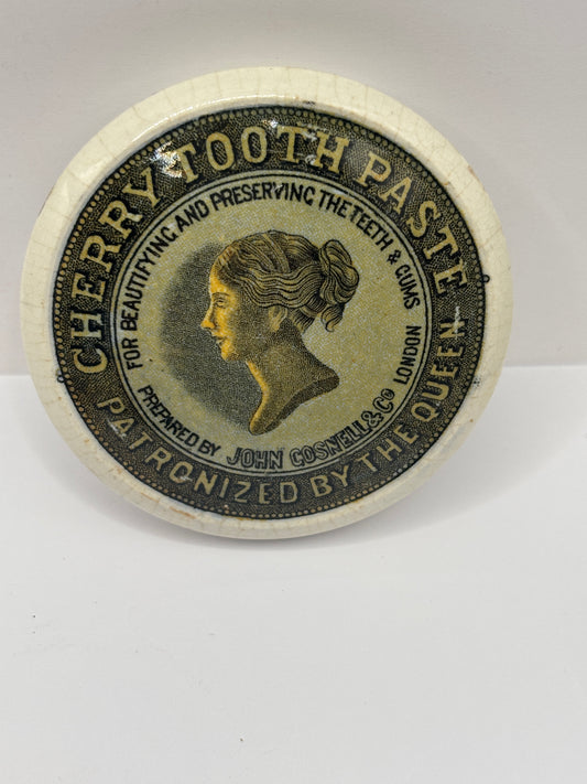 Old advertising lid, John Gosnells cherry toothpaste 🍒