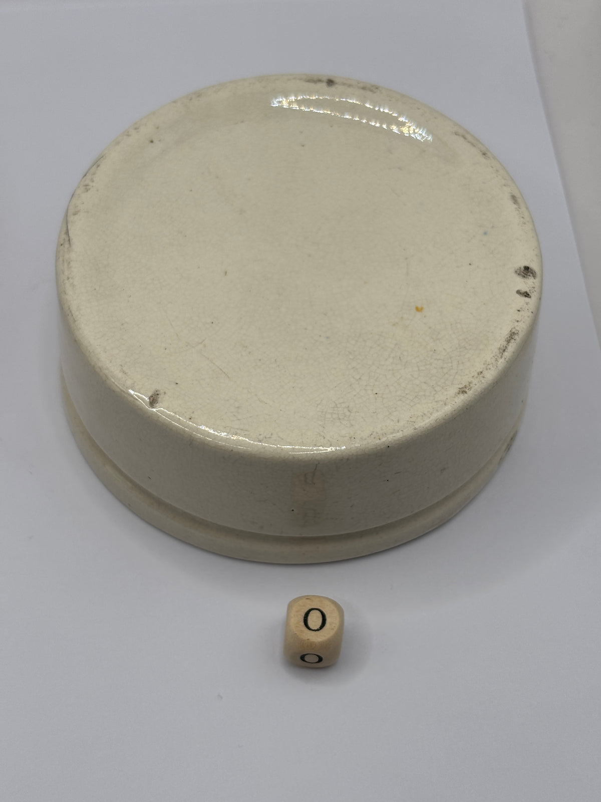 Old plain stoneware meat paste pot. Potted meat (o)