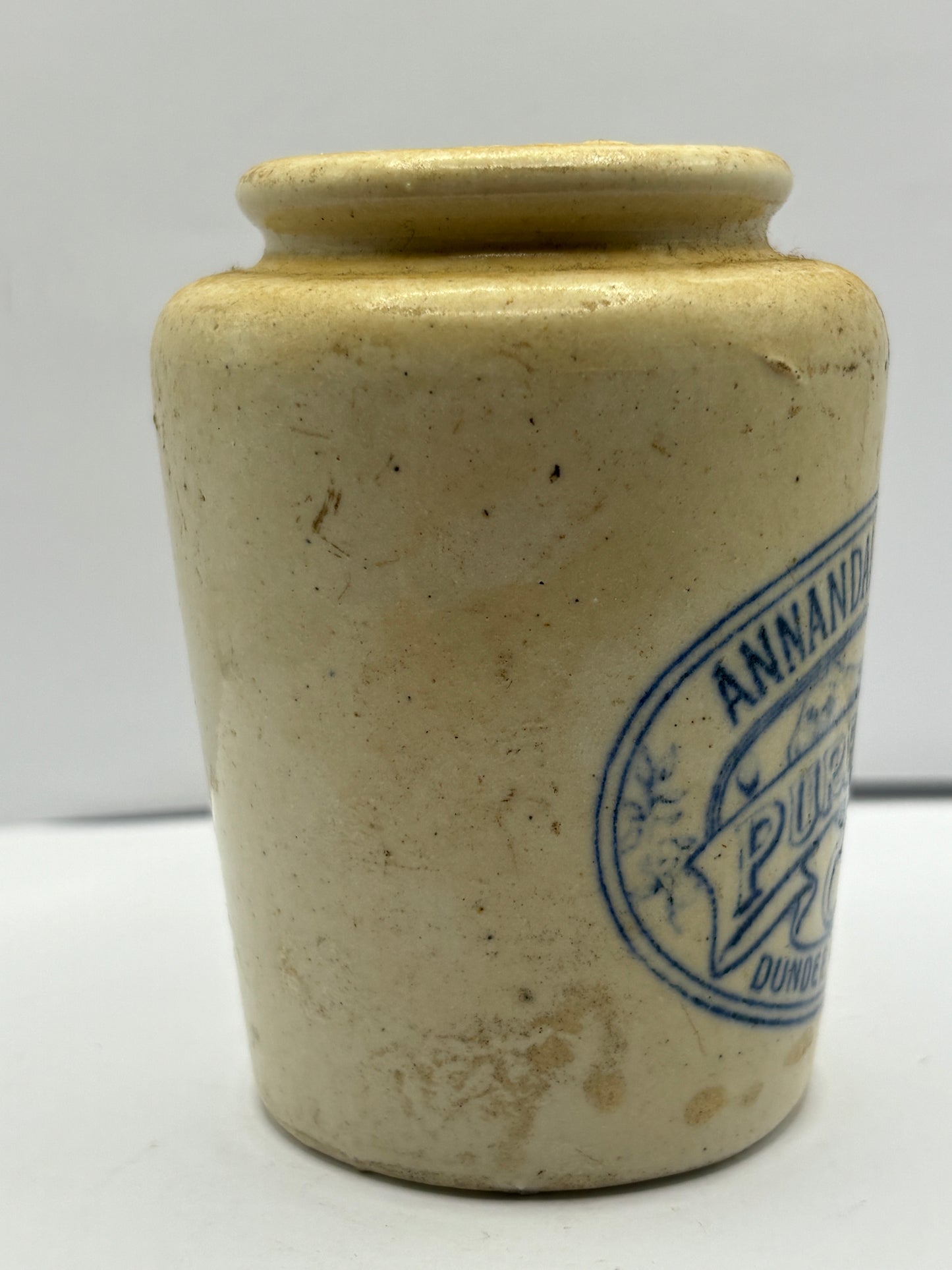 Old blue print Annandale cream pot