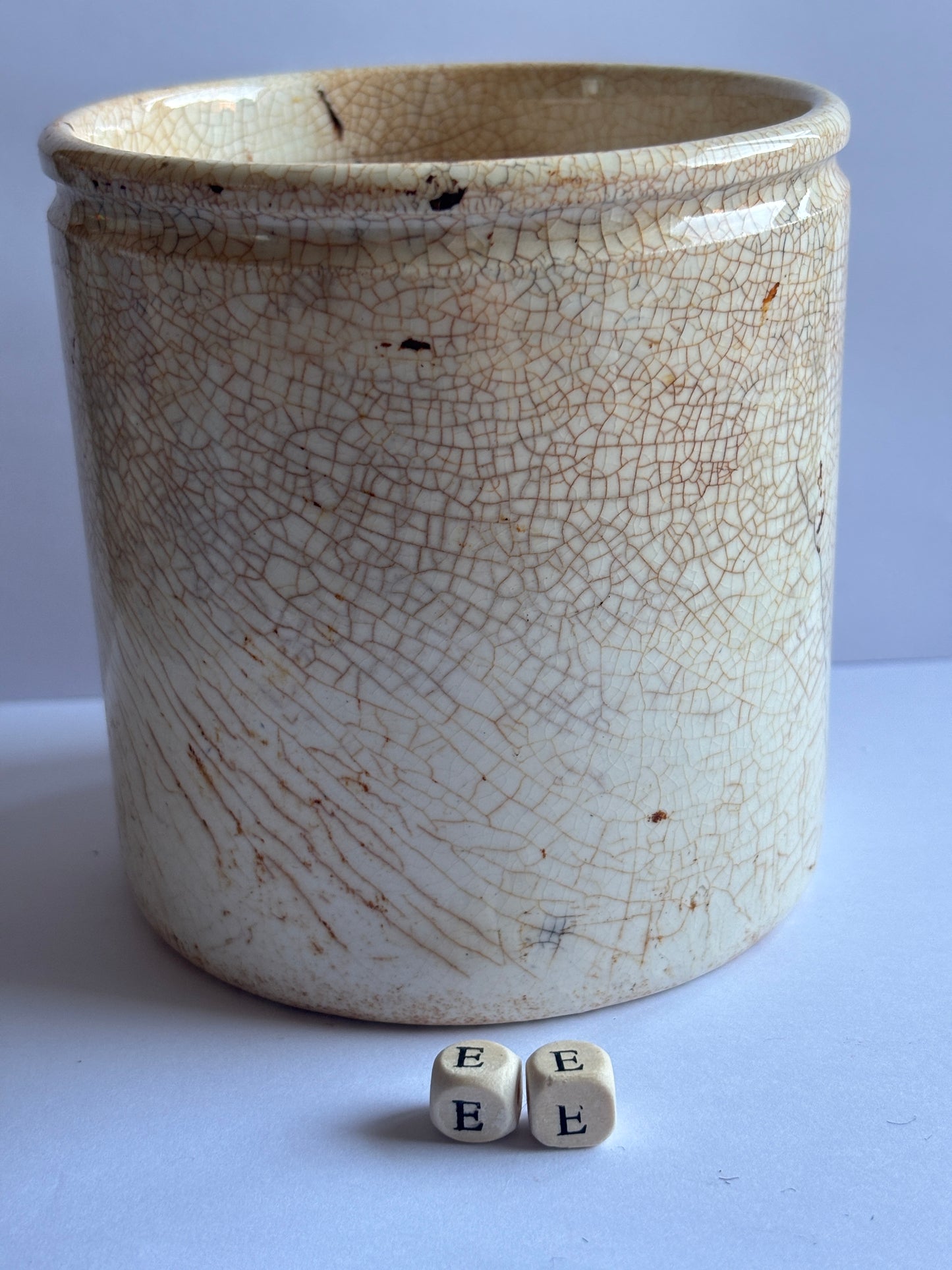 Old 2lb James Keiller dundee marmalade jar (EE) damaged