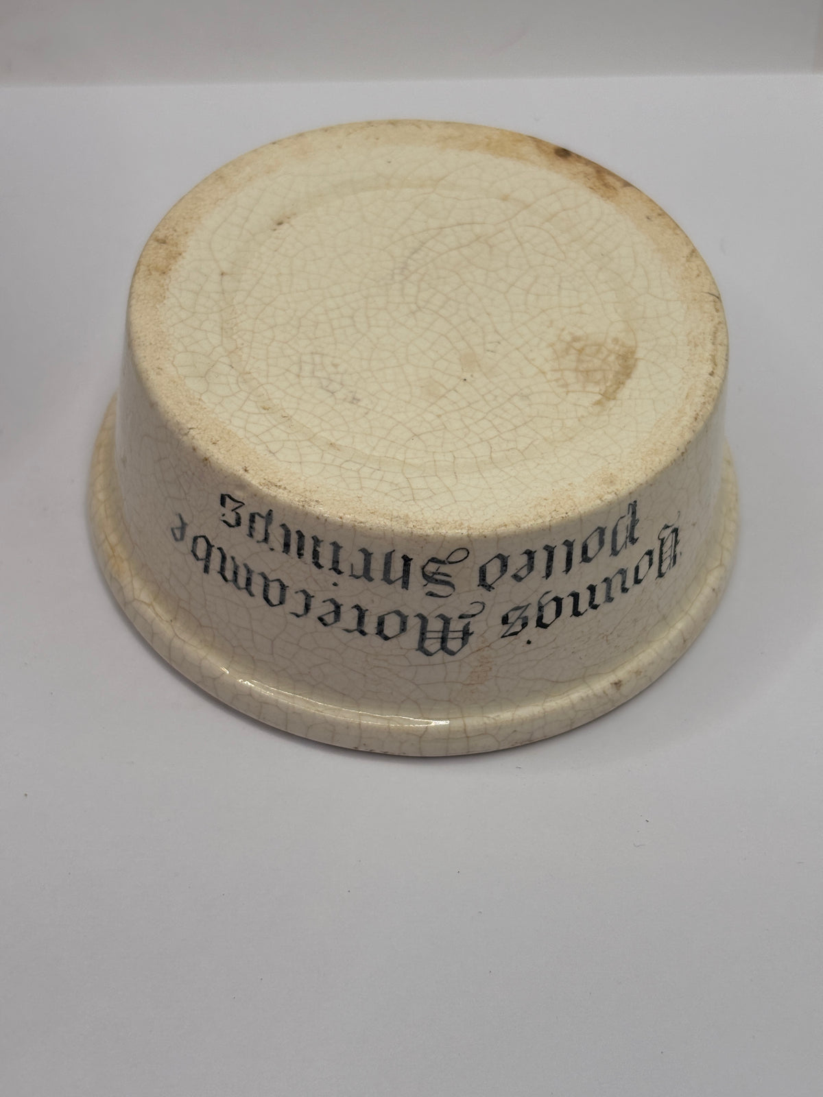 Old advertising paste pot, Youngs Morecambe Potted shrimps