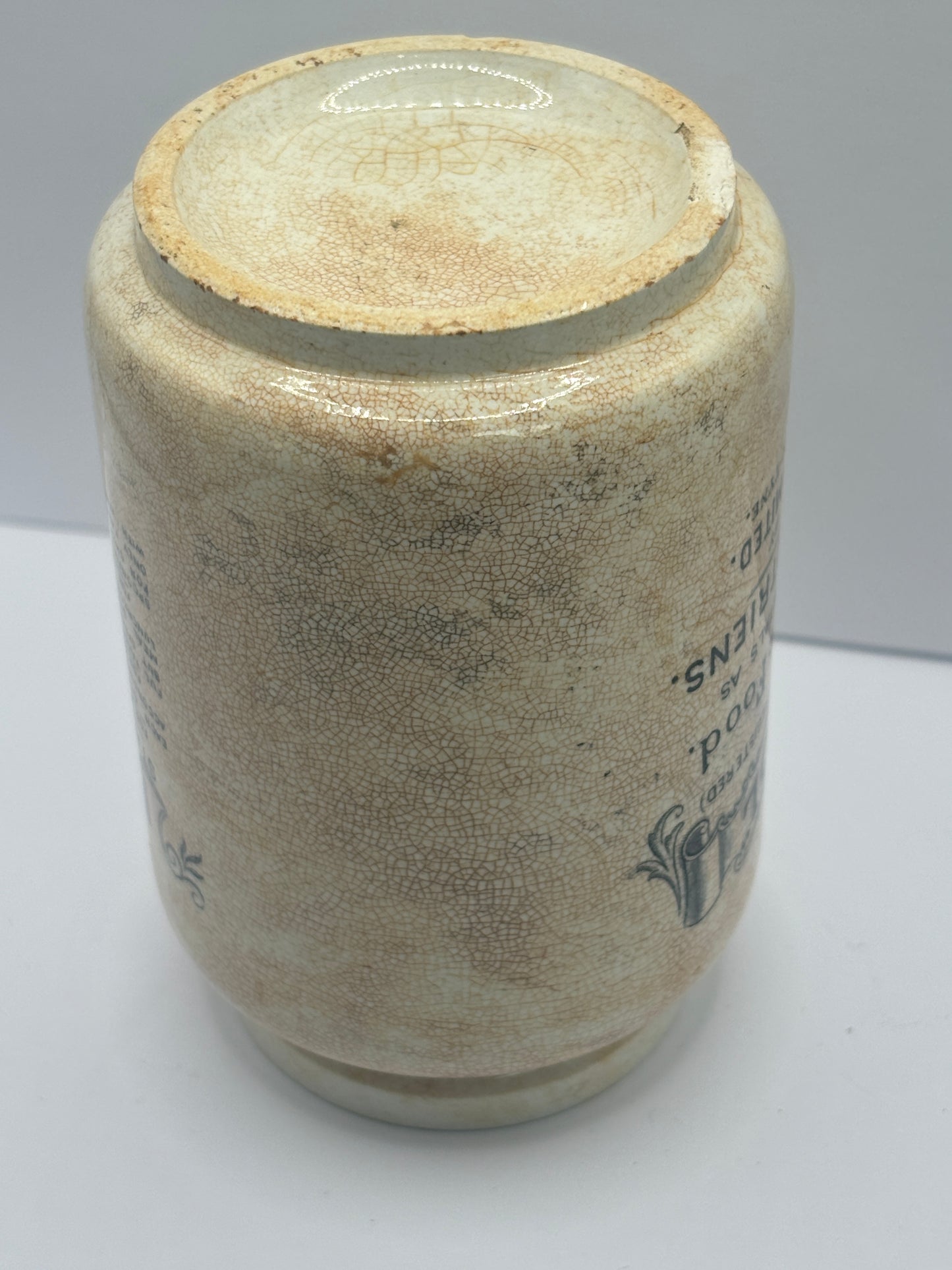 Early numol advertising jar