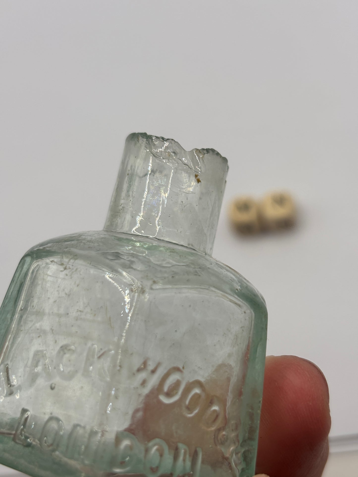 Old advertising inkwell, Blackwood & Co London. Inkwell, ink bottle