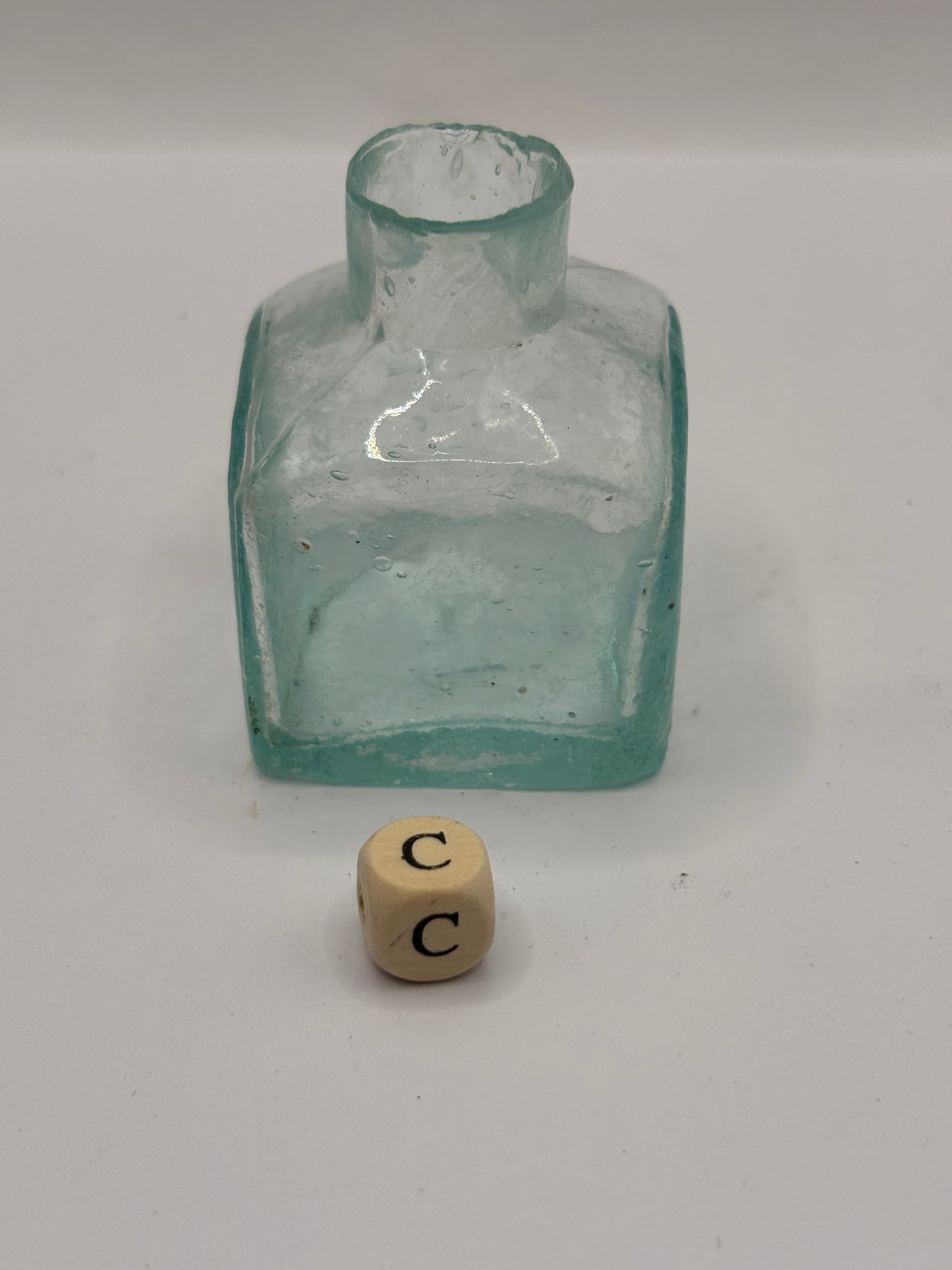 old advertising glass ink,inkwells, ink bottle, penny ink. J.Field (c)