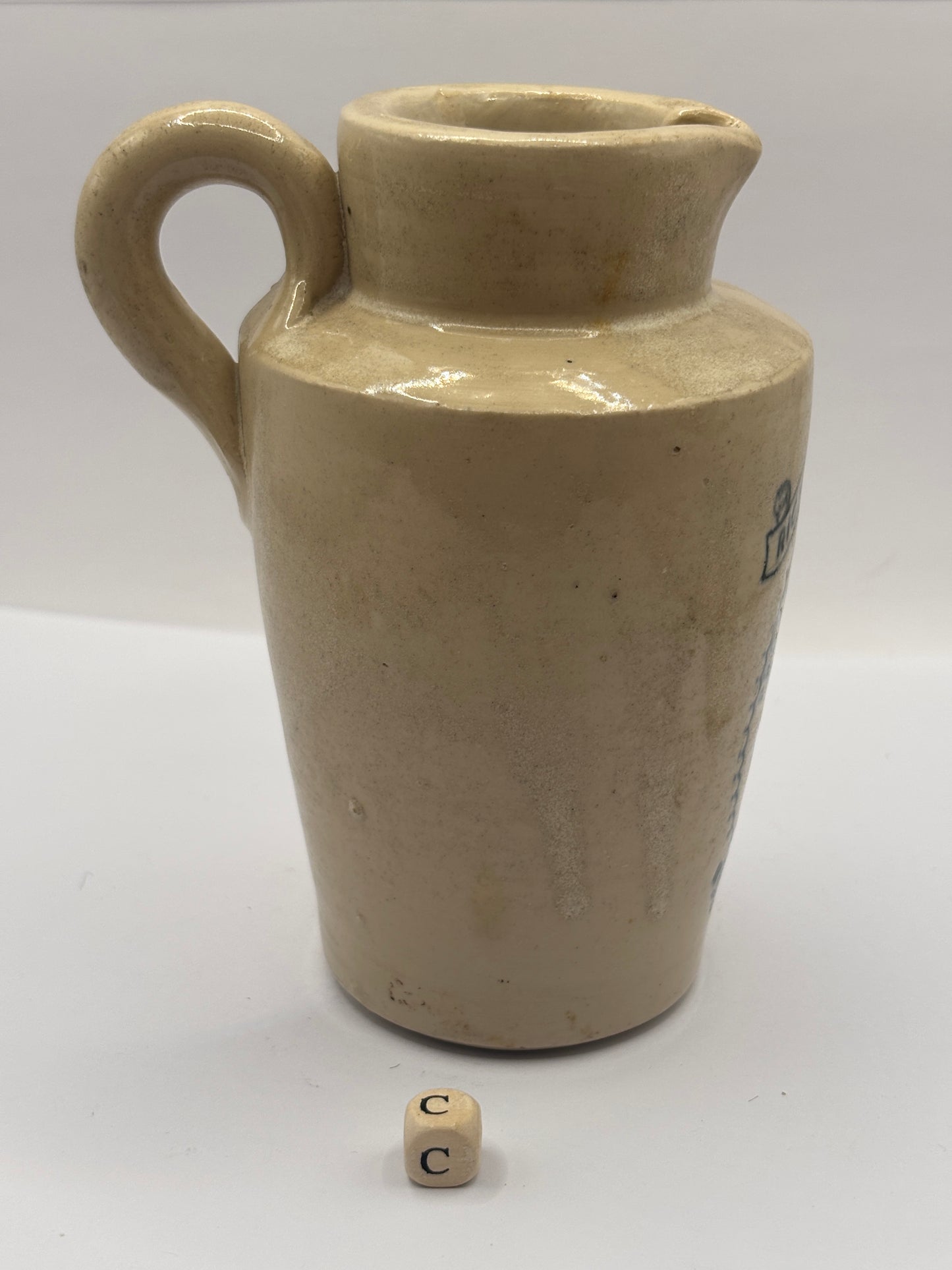 Old advertising cream pot, Leeds Provincial Dairies 13cms (c)