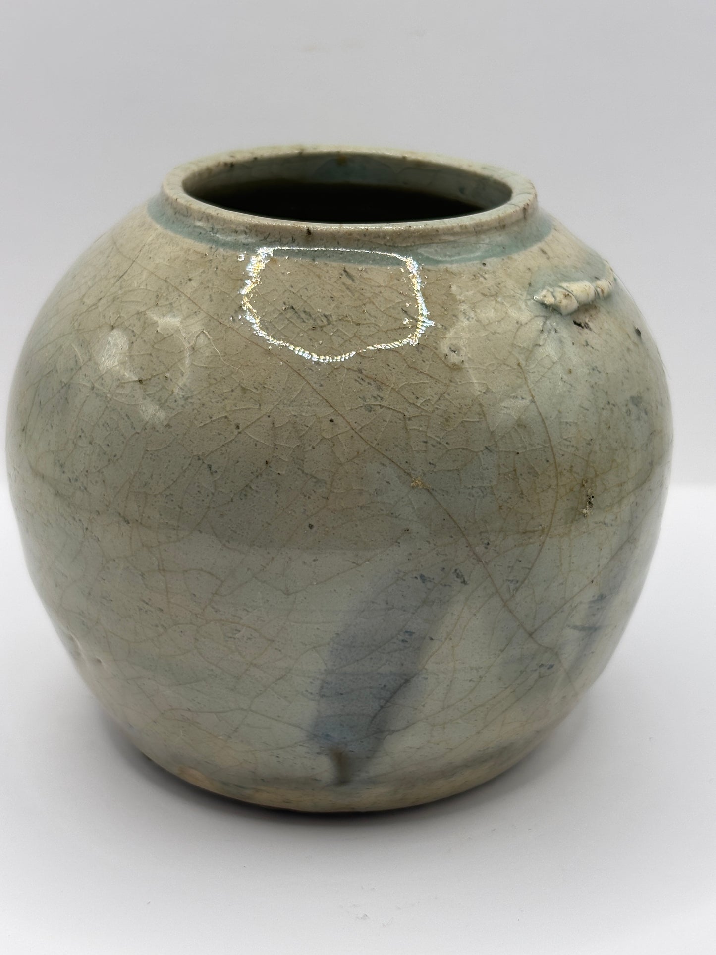 Old stoneware chinese ginger jar