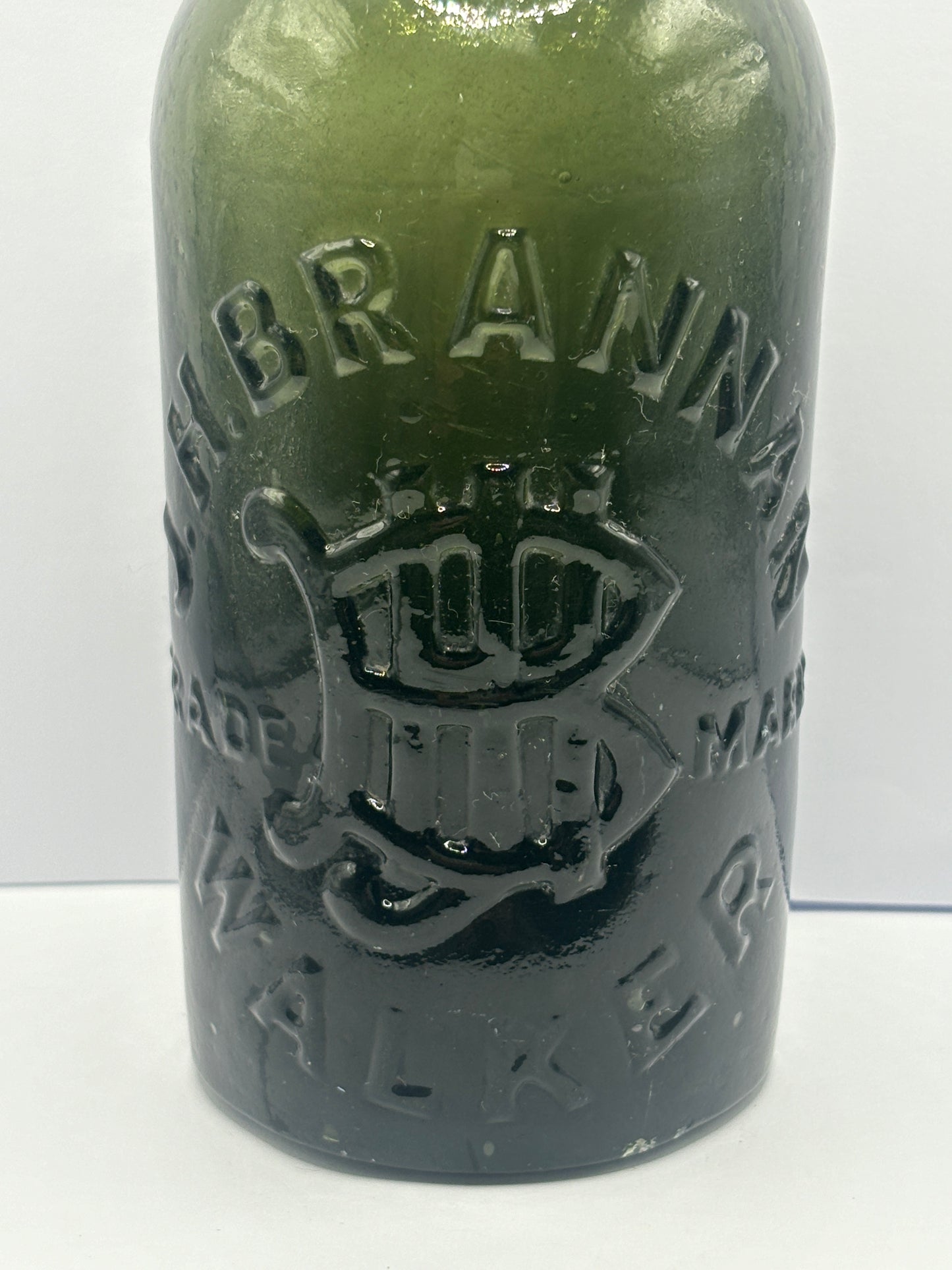 Old Walker beer bottle, SH BRANNAN