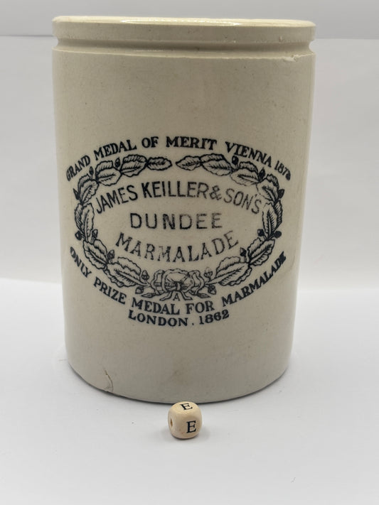 Old 2lb James Keiller Dundee marmalade Jar (E)